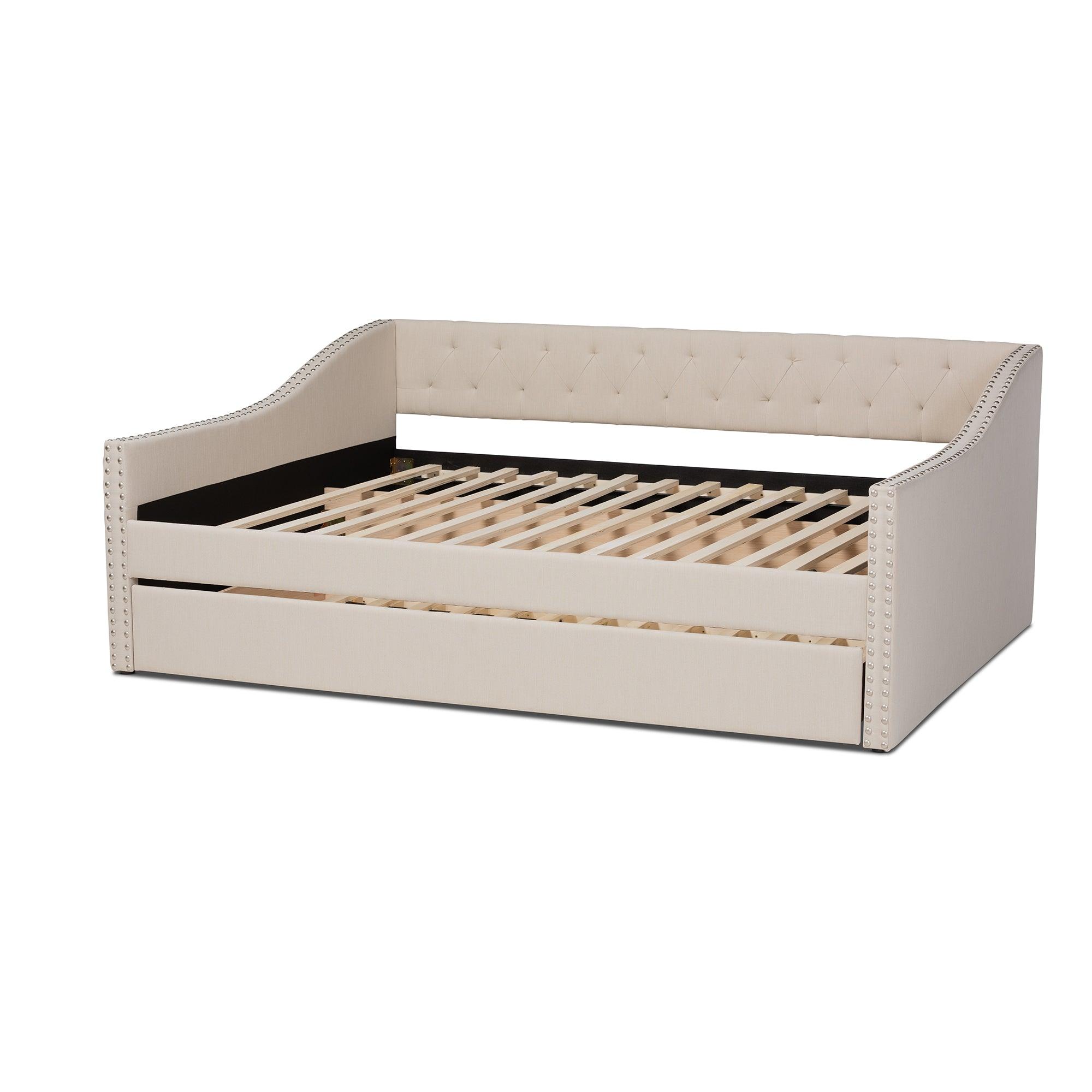 Haylie Modern and Contemporary Fabric Upholstered Daybed