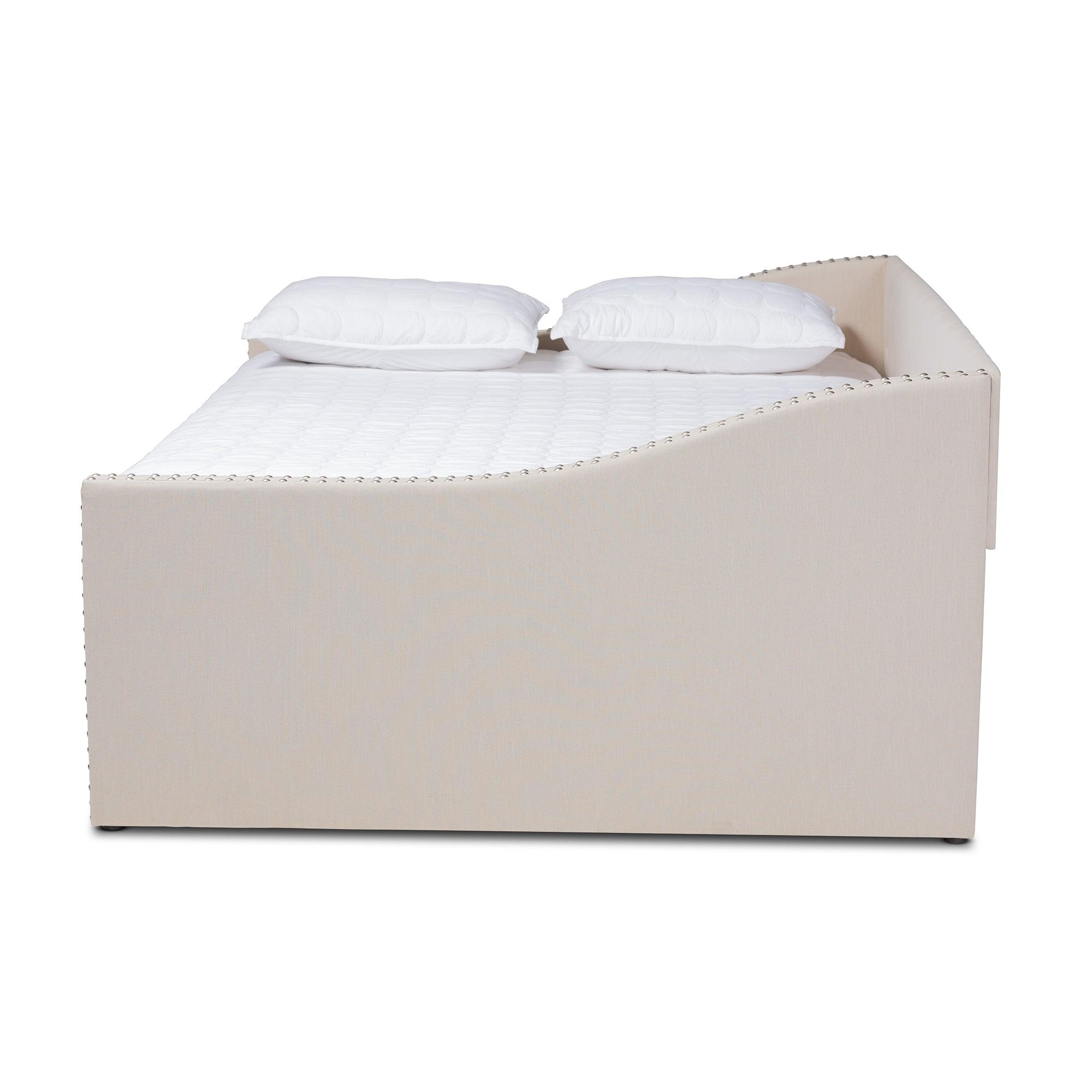 Haylie Modern and Contemporary Fabric Upholstered Daybed