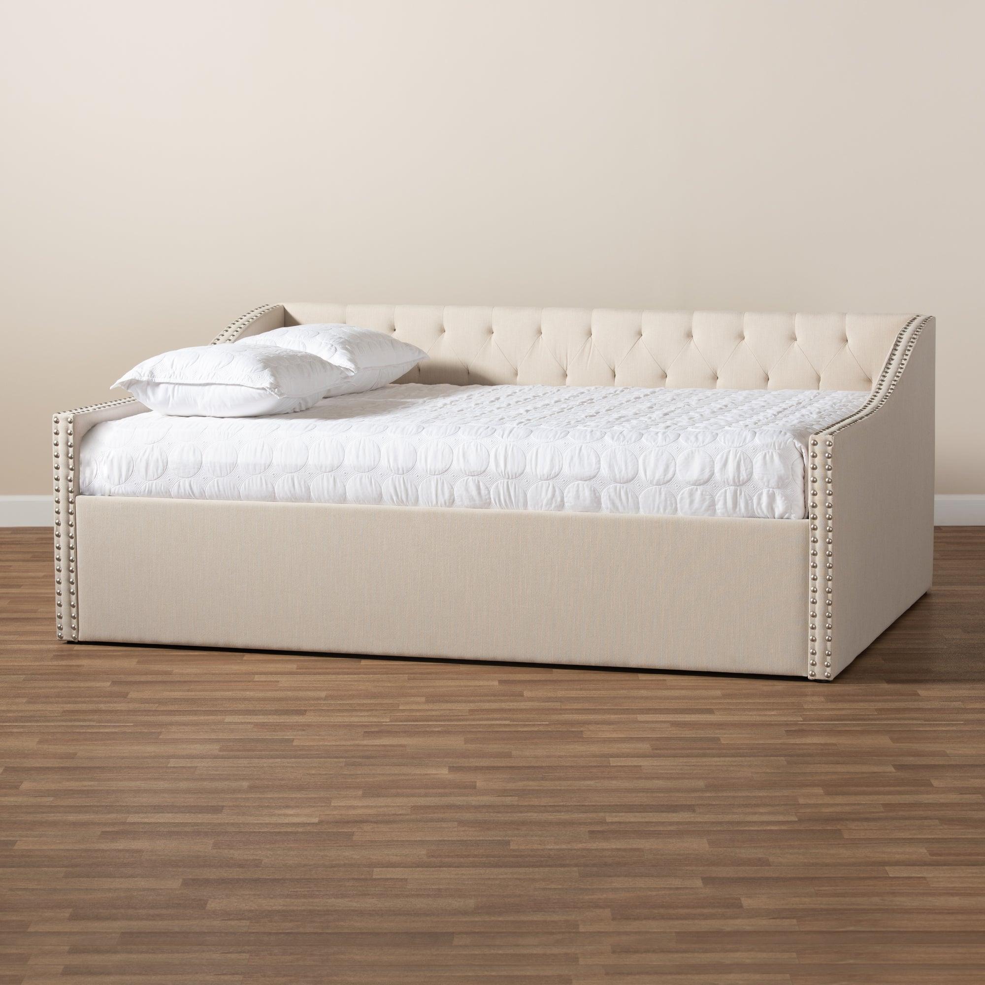 Haylie Modern and Contemporary Fabric Upholstered Daybed