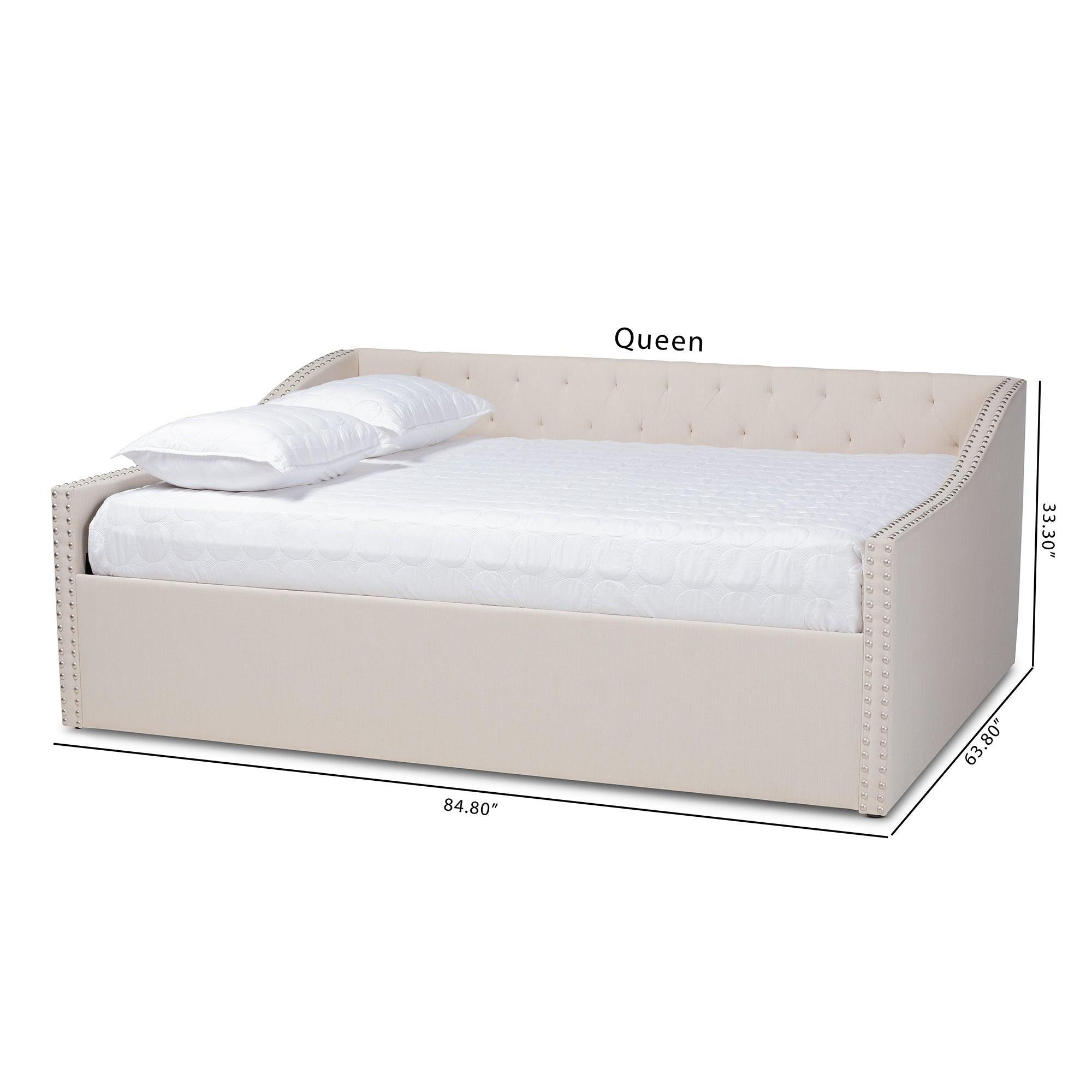 Haylie Modern and Contemporary Fabric Upholstered Daybed