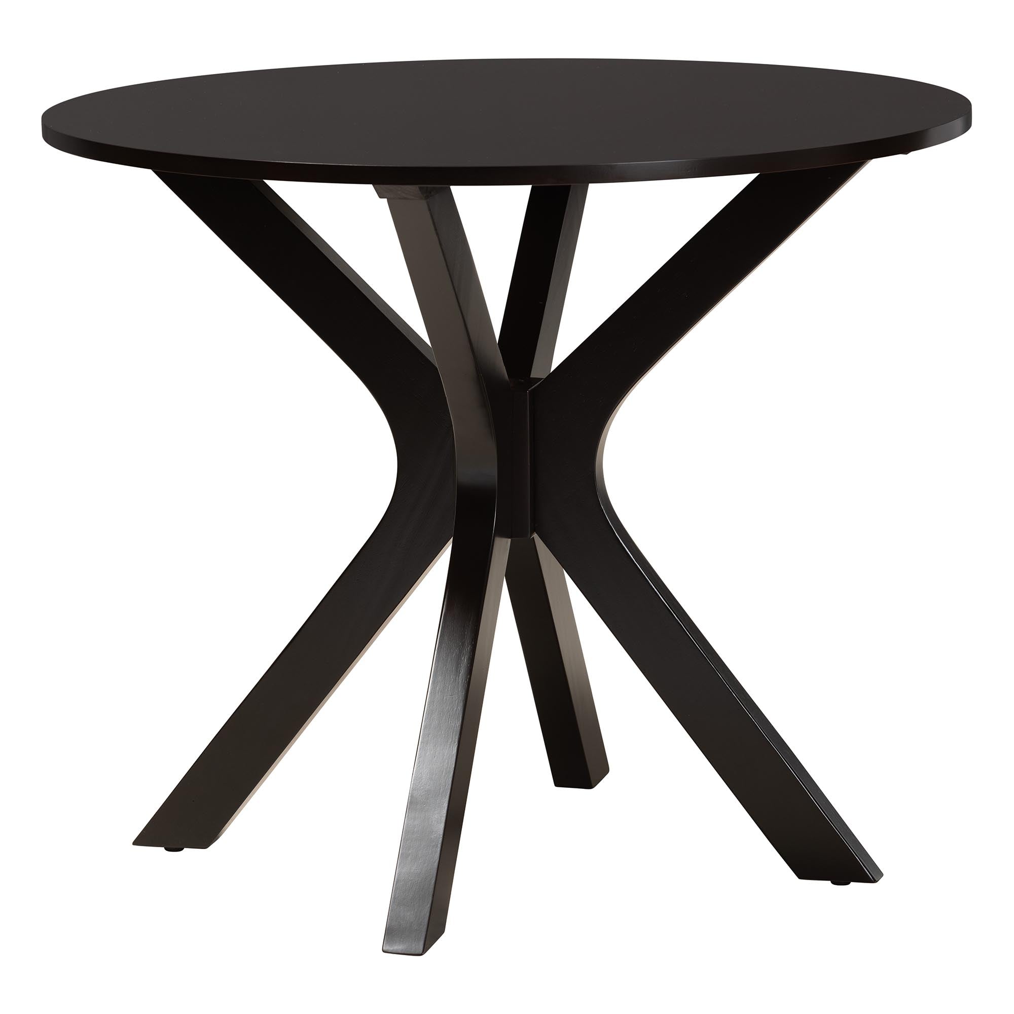 Jana Modern Sand Fabric and Espresso Wood 5-Piece Dining Set