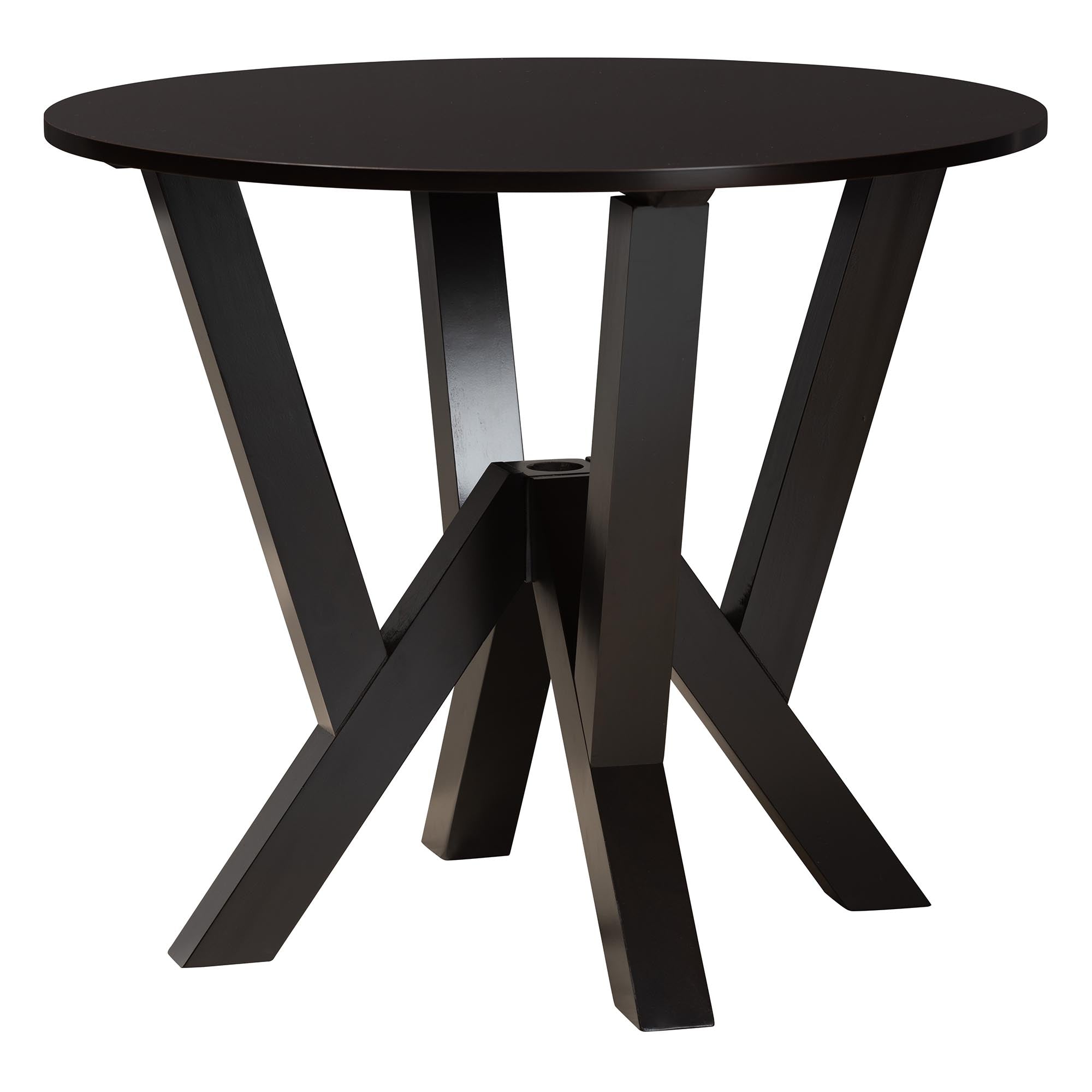 Adina Modern Sand Fabric and Wood 5-Piece Dining Set