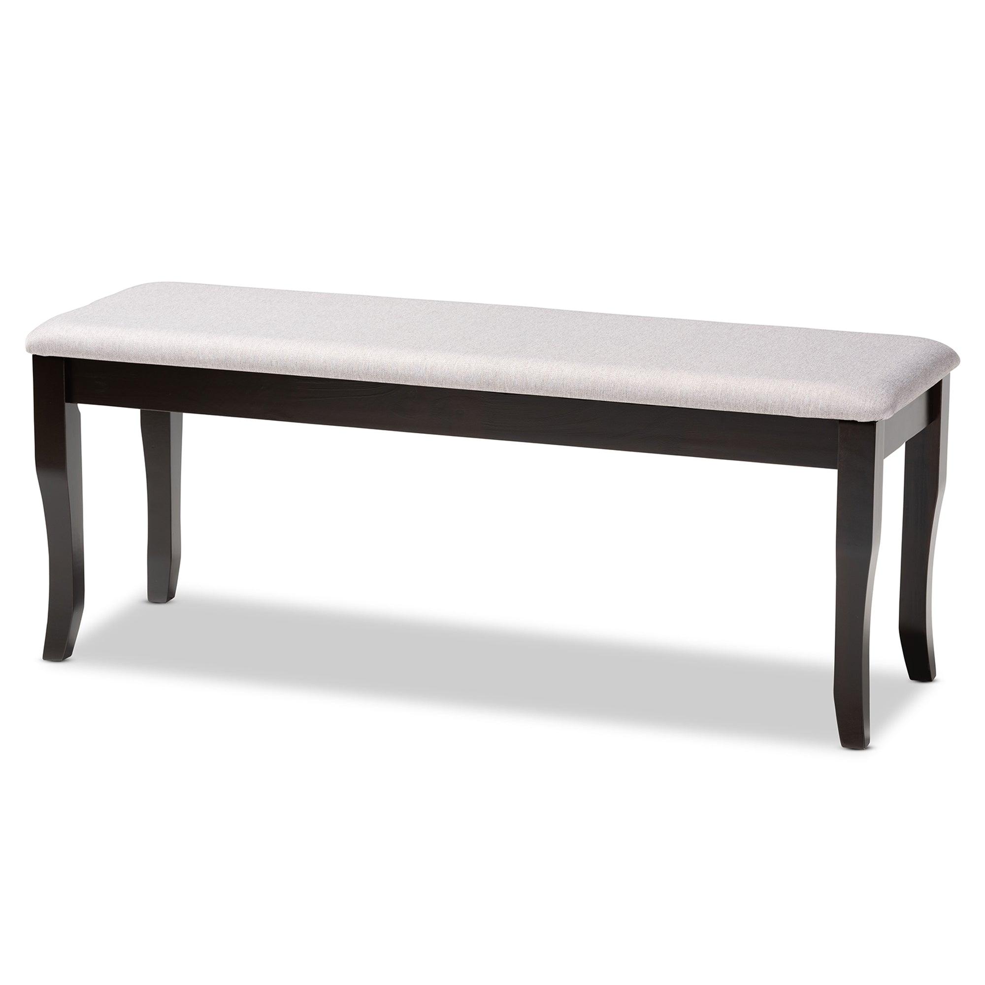 Andor Modern and Contemporary Fabric Upholstered and Finished Wood 6-Piece Dining Set