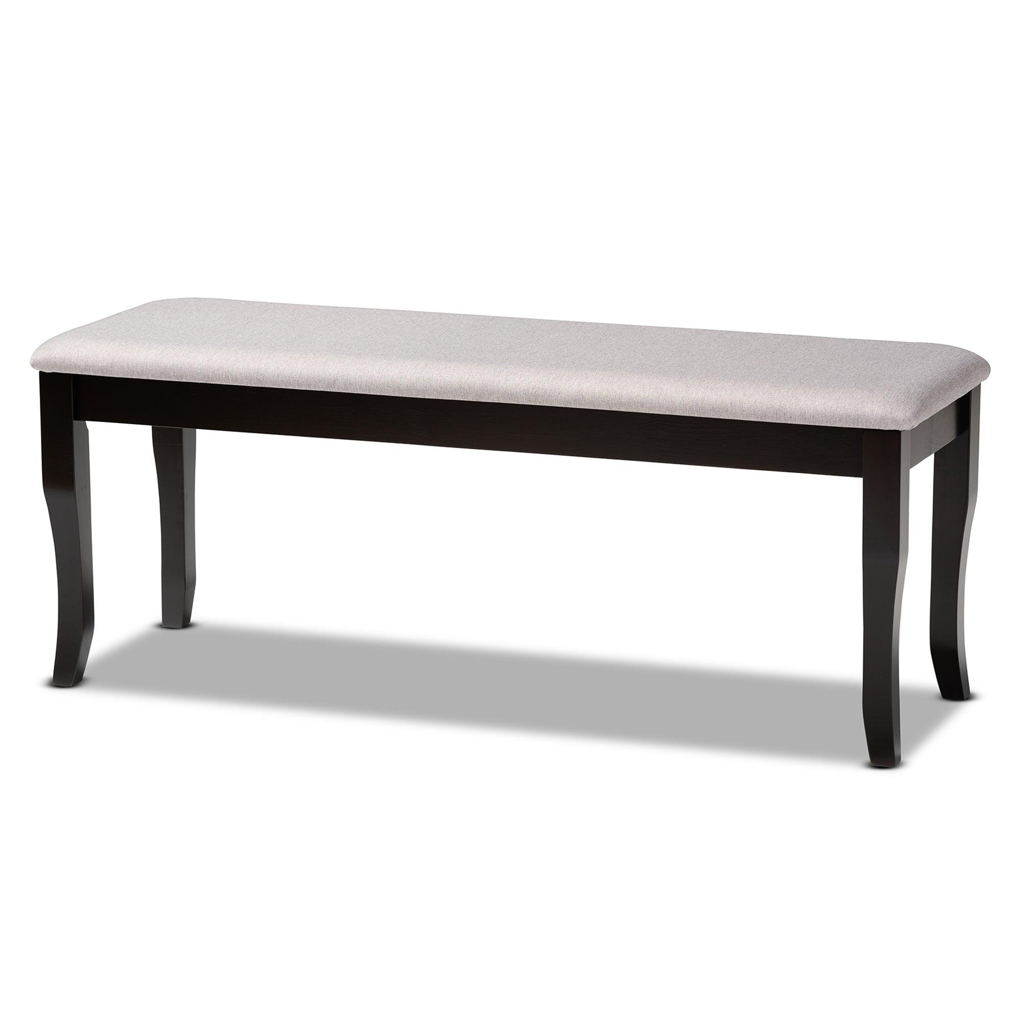 Dori Modern and Contemporary Fabric Upholstered and Finished Wood 6-Piece Dining Set