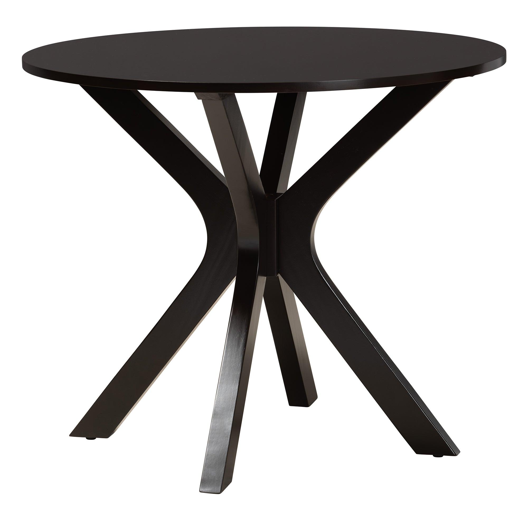 Sadie Modern Fabric and Espresso Finished Wood 5-Piece Dining Set