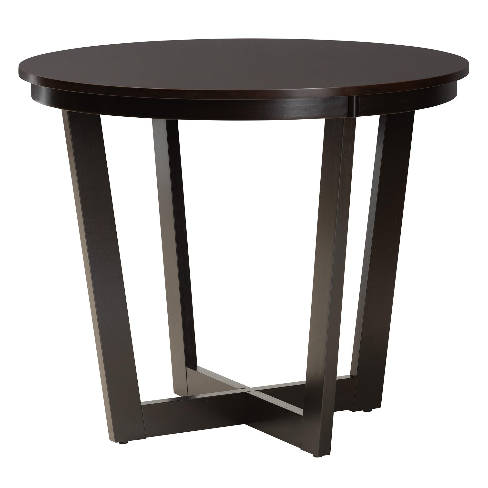 Estelle Modern Fabric and Finished Wood 5-Piece Dining Set
