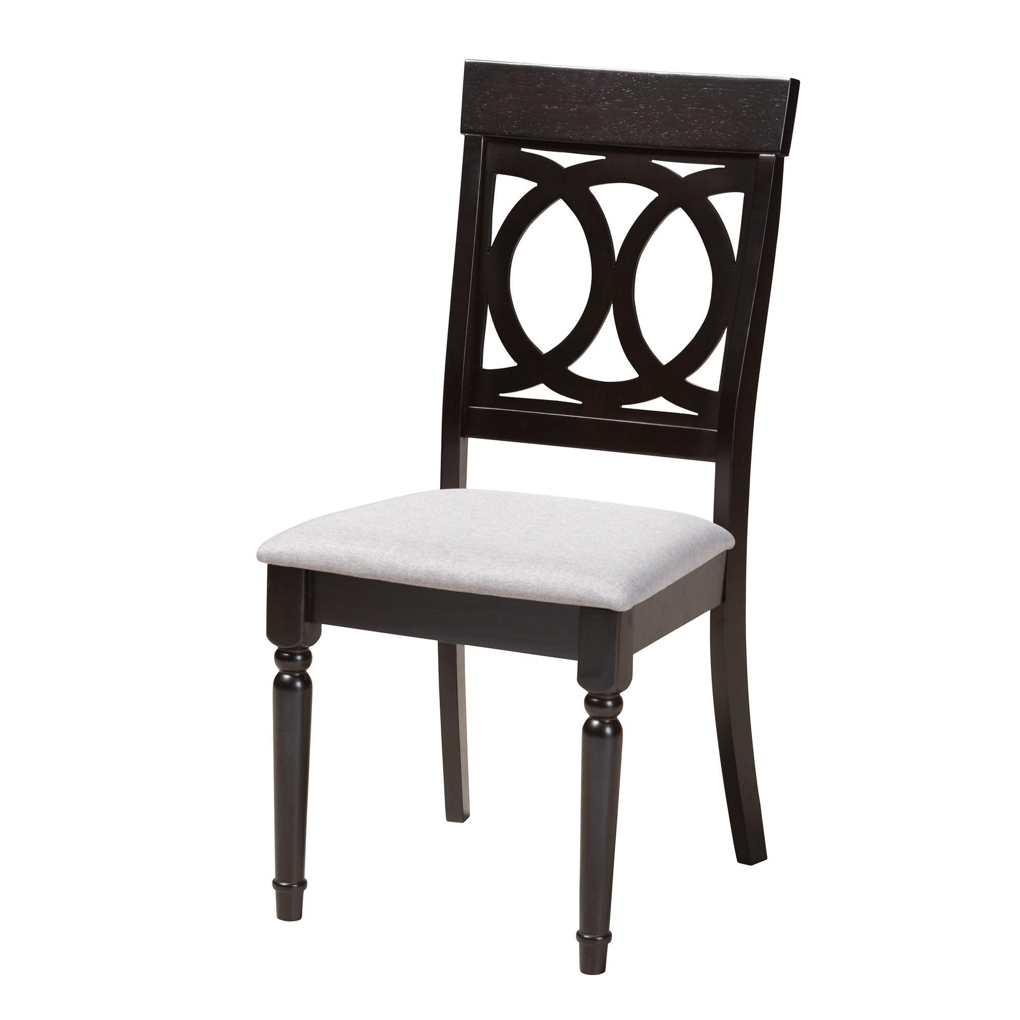 Velia Modern Fabric and Finished Wood 5-Piece Dining Set