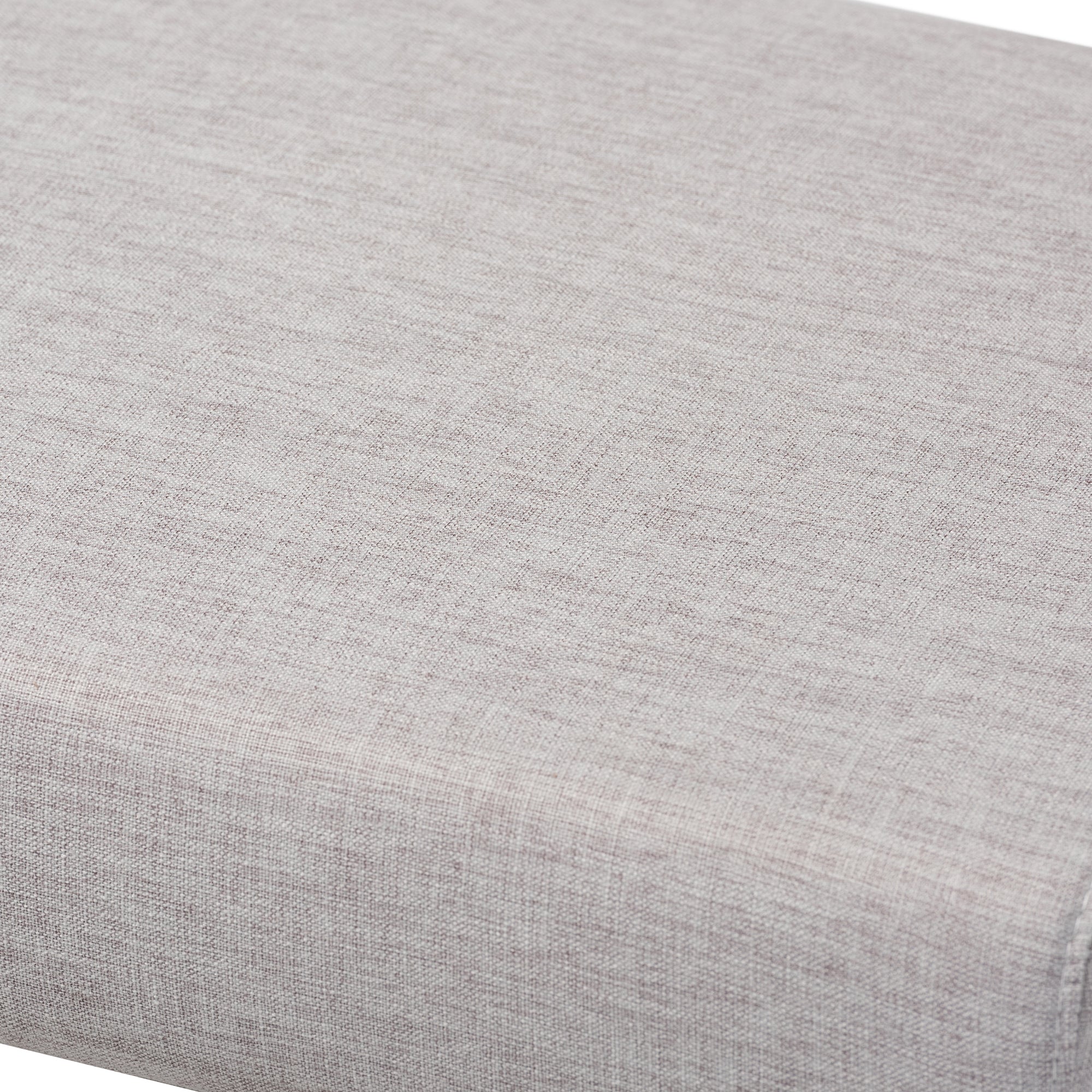 Rika Mid-Century Modern Fabric Upholstered Finished Boomerang Bench