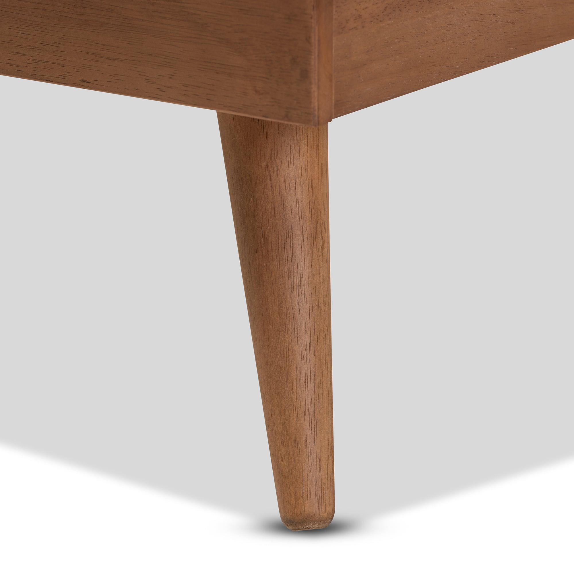 Karine Mid-Century Modern Finished Wood Platform Bed