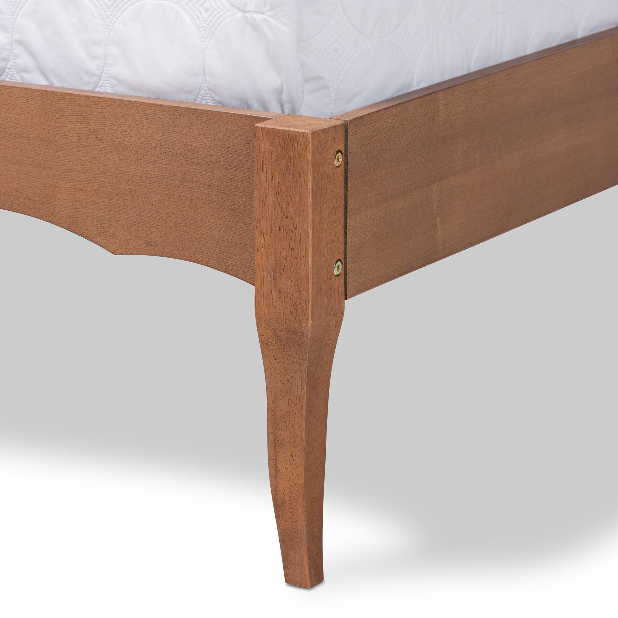 Marieke Vintage French Inspired Ash Wanut Finished Wood Bed