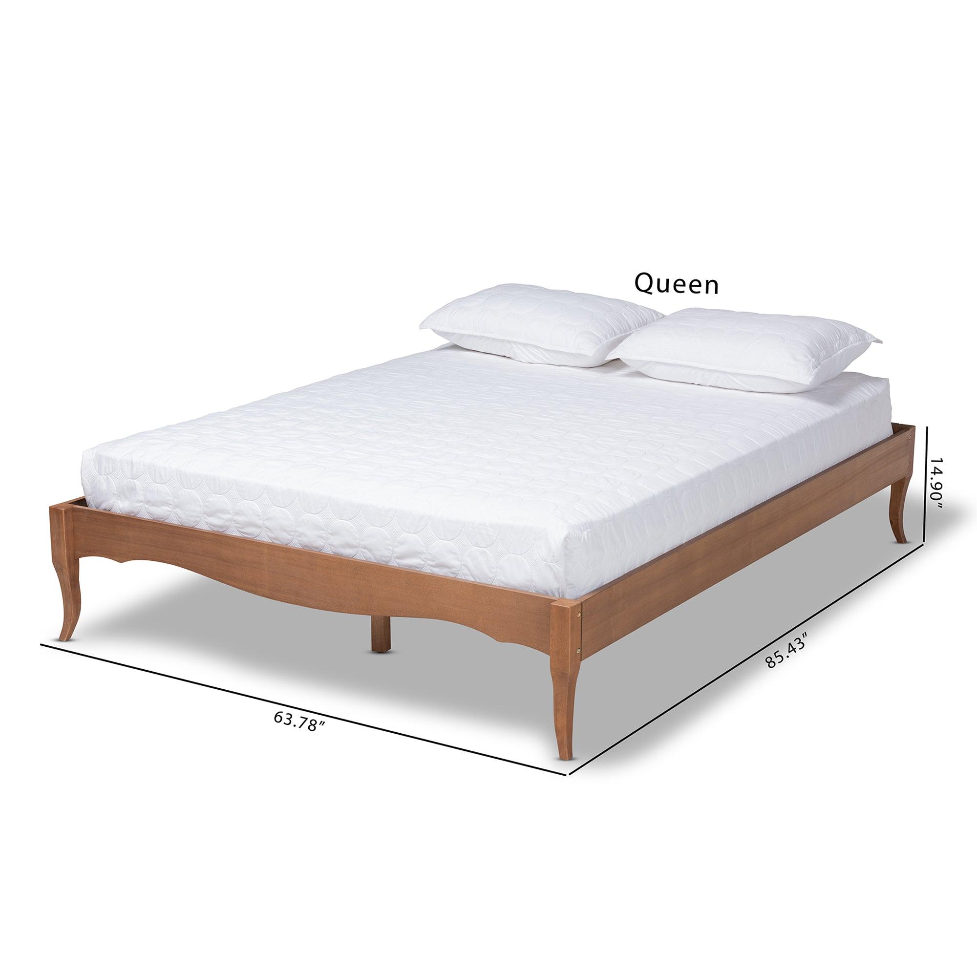 Marieke Vintage French Inspired Ash Wanut Finished Wood Bed