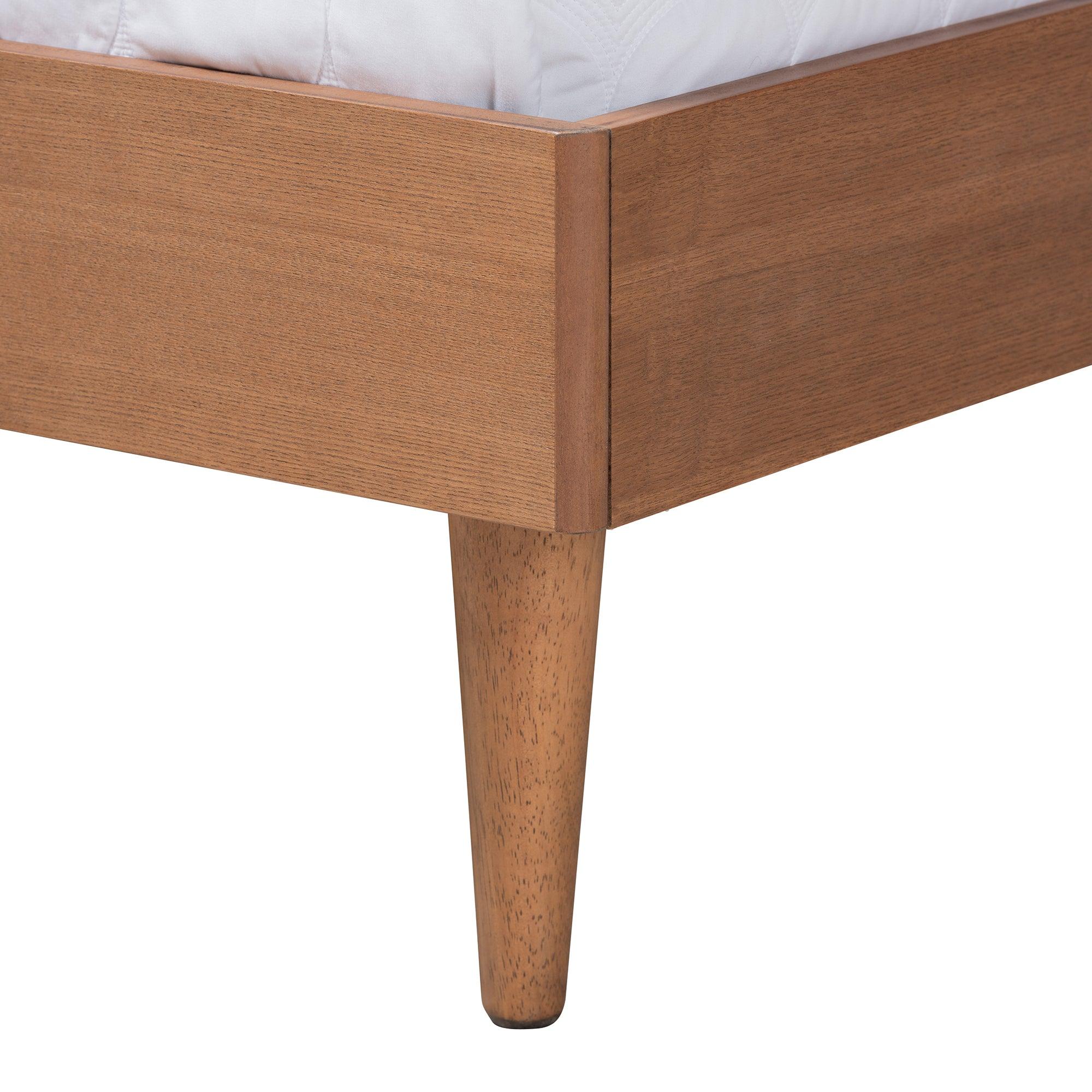 Rina Mid-Century Modern Ash Finished Wood 3-Piece Bedroom Set