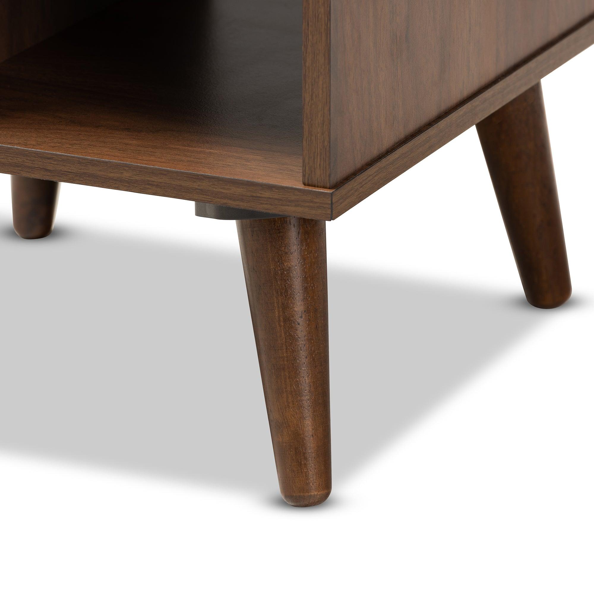 Sami Mid-Century Modern Finished Wood End Table