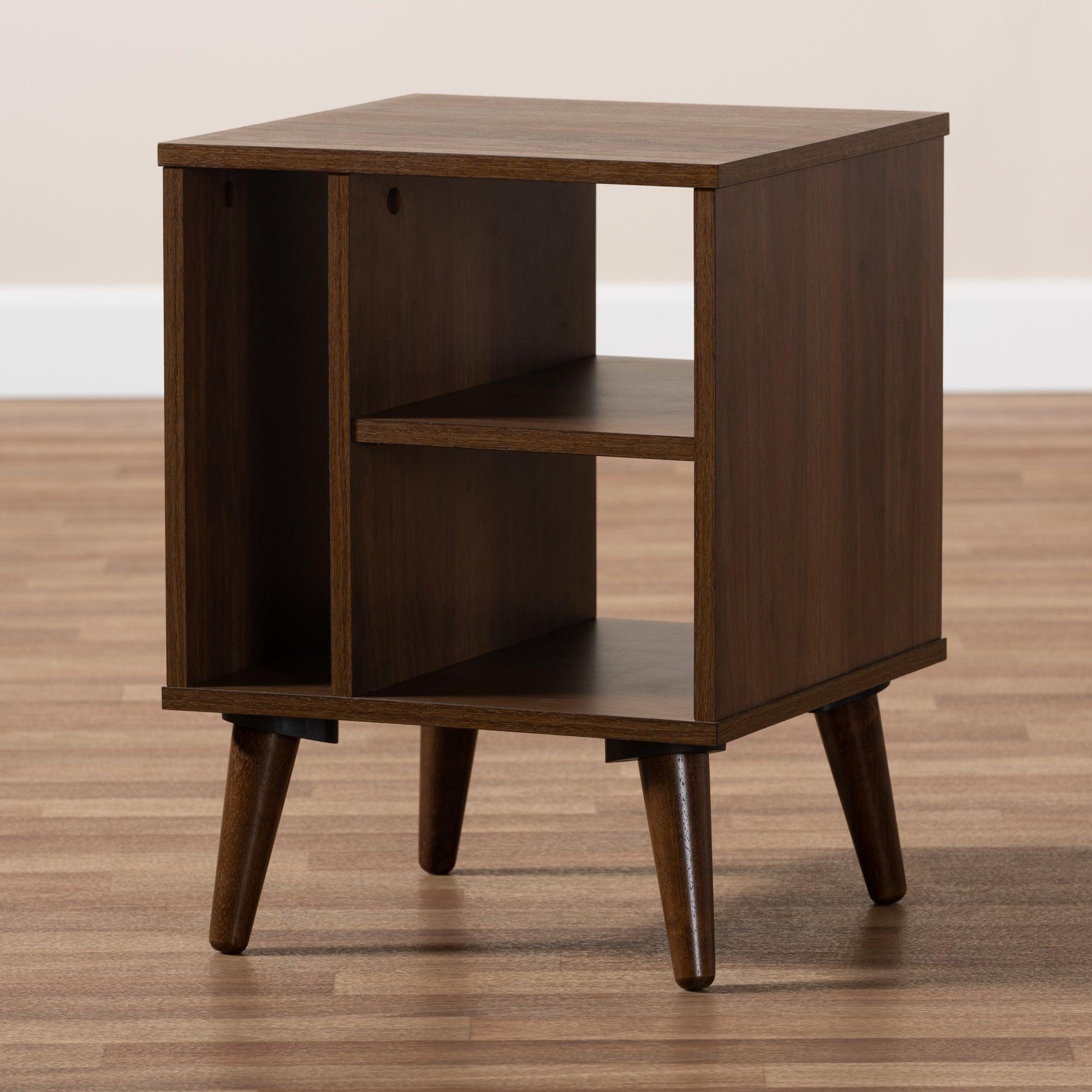 Sami Mid-Century Modern Finished Wood End Table