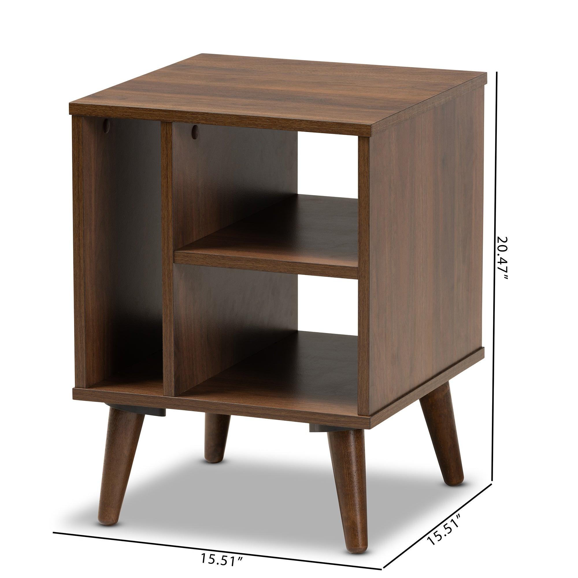 Sami Mid-Century Modern Finished Wood End Table