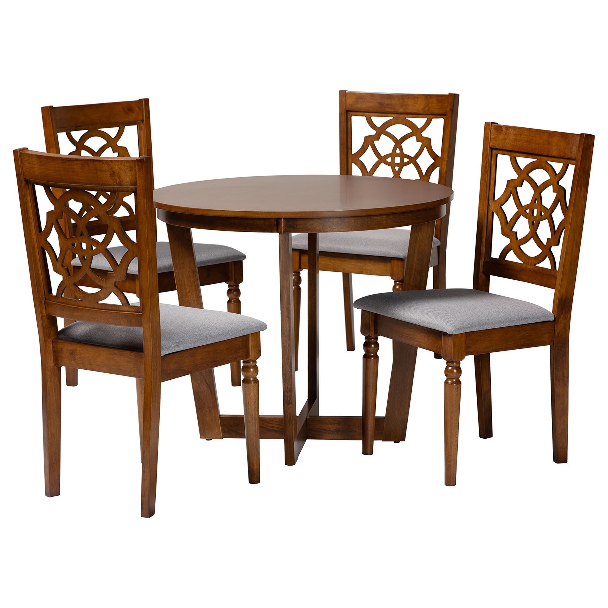 Valerie Modern and Wood 5-Piece Dining Set