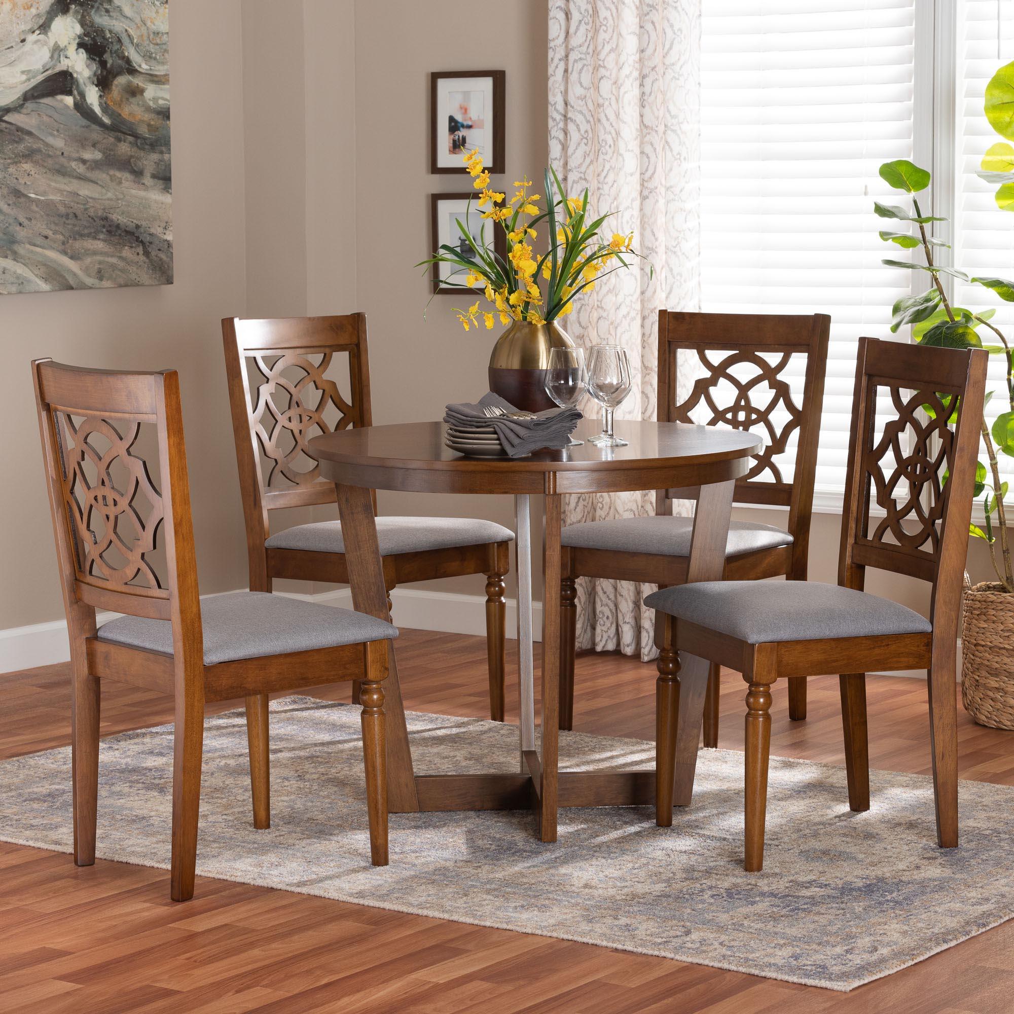 Valerie Modern and Wood 5-Piece Dining Set