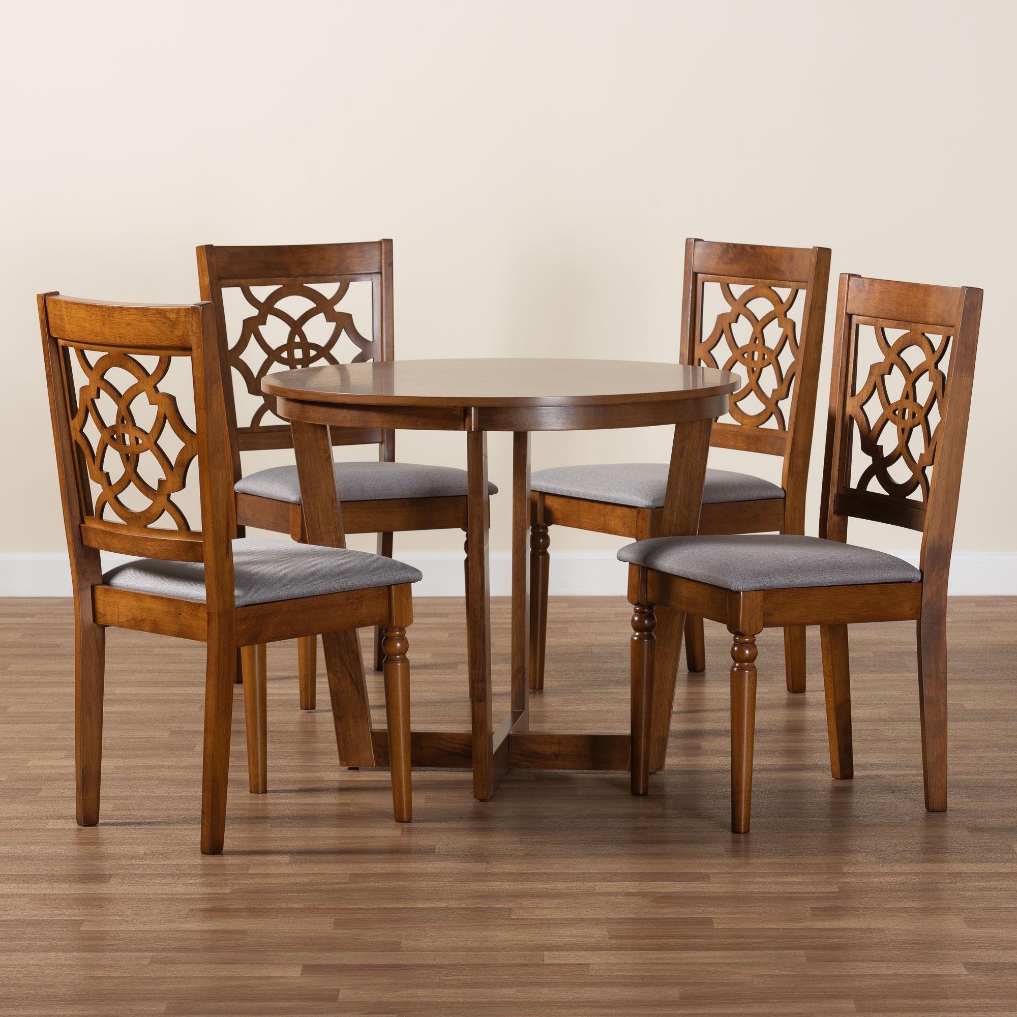 Valerie Modern and Wood 5-Piece Dining Set
