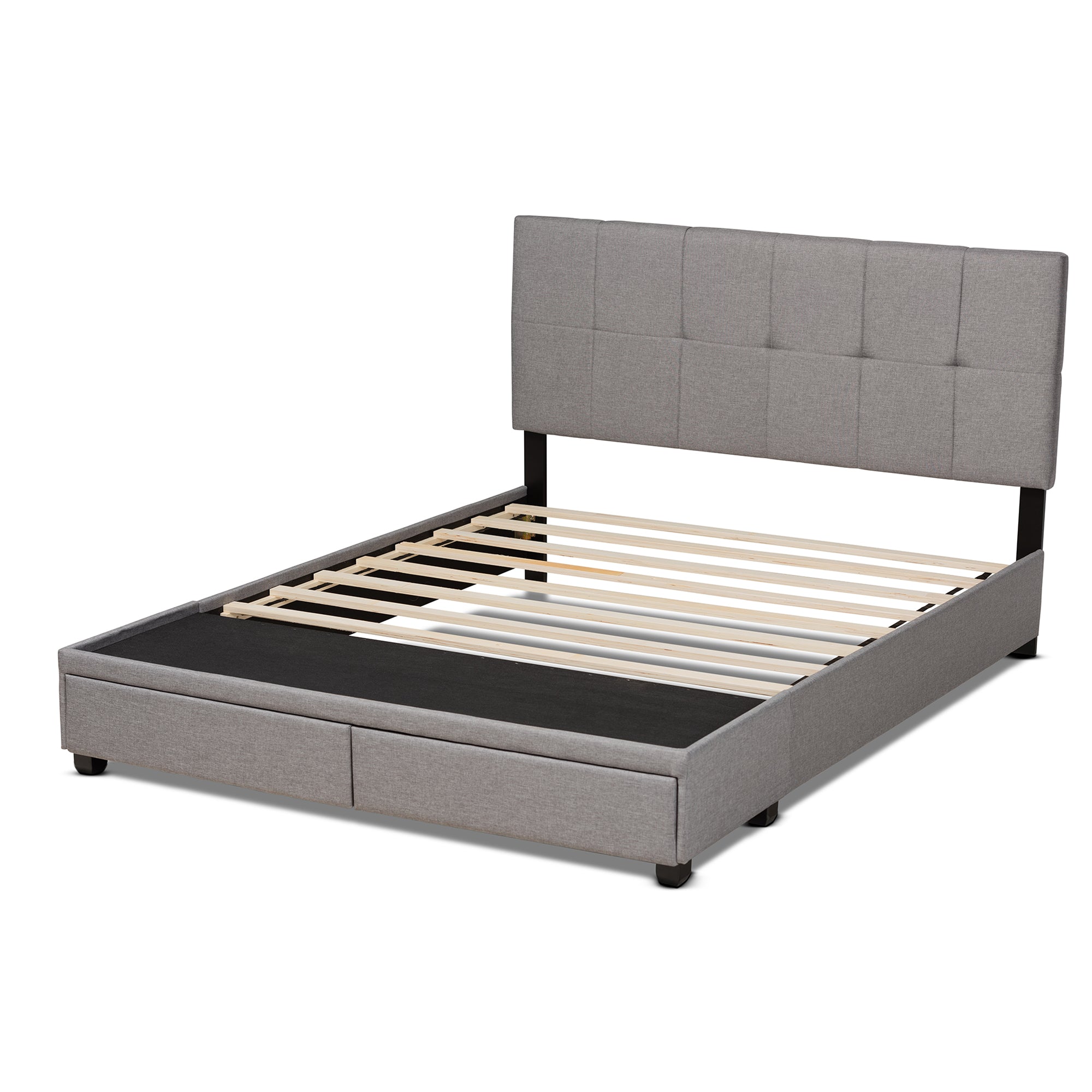 Netti Fabric Upholstered 2-Drawer Platform Storage Bed