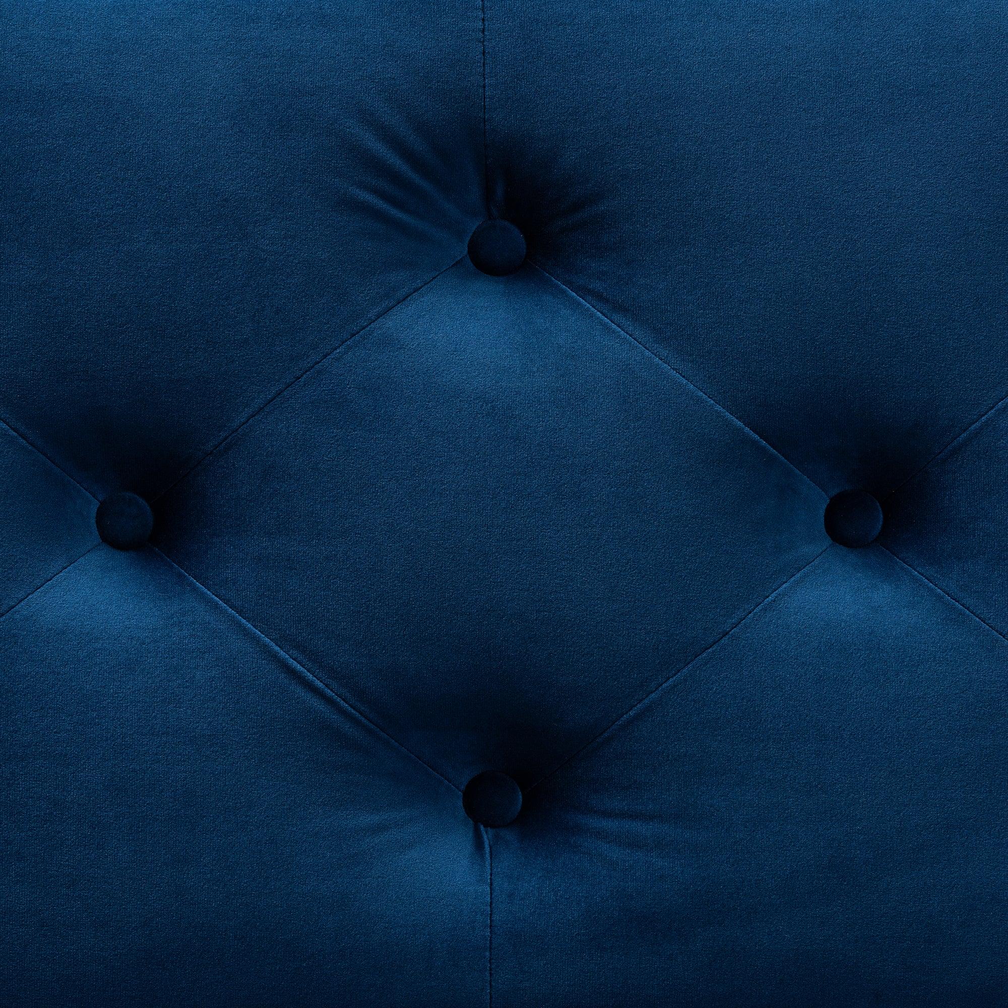 Hannah Modern and Contemporary Velvet Fabric Upholstered Button-Tufted Storage Ottoman
