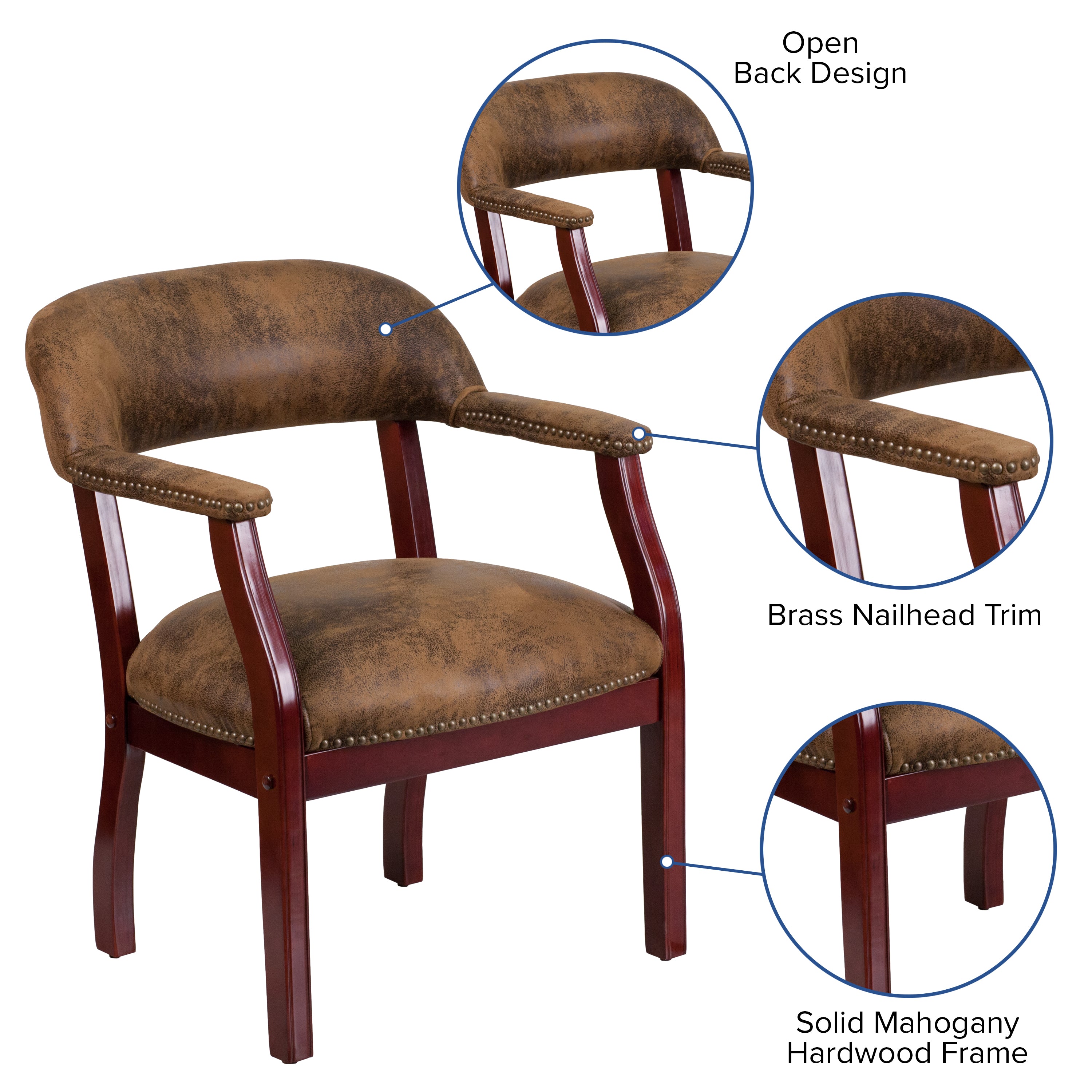 Conference Chair with Accent Nail Trim