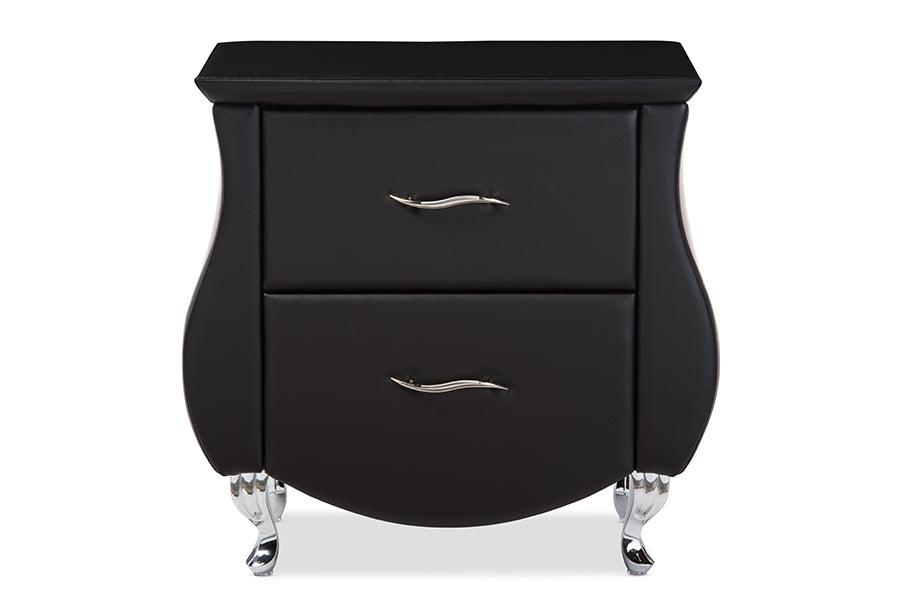 Erin Modern and Contemporary Faux Leather Upholstered Nightstand