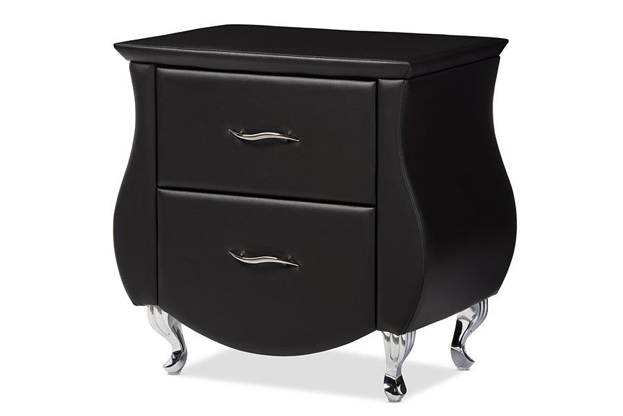 Erin Modern and Contemporary Faux Leather Upholstered Nightstand