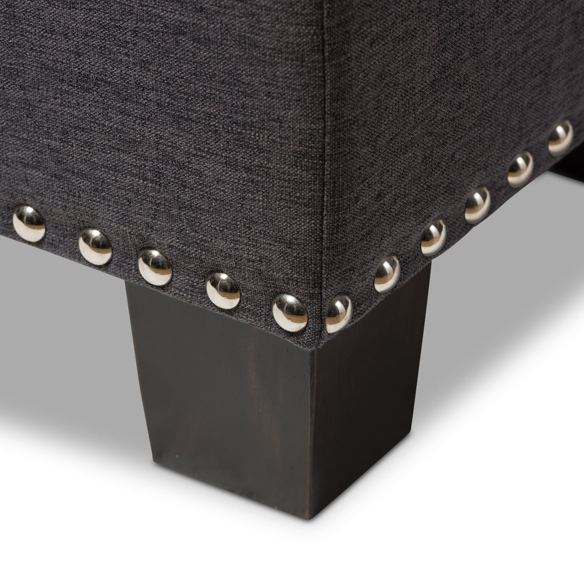 Hannah Modern and Contemporary Fabric Upholstered Button-Tufting Storage Ottoman
