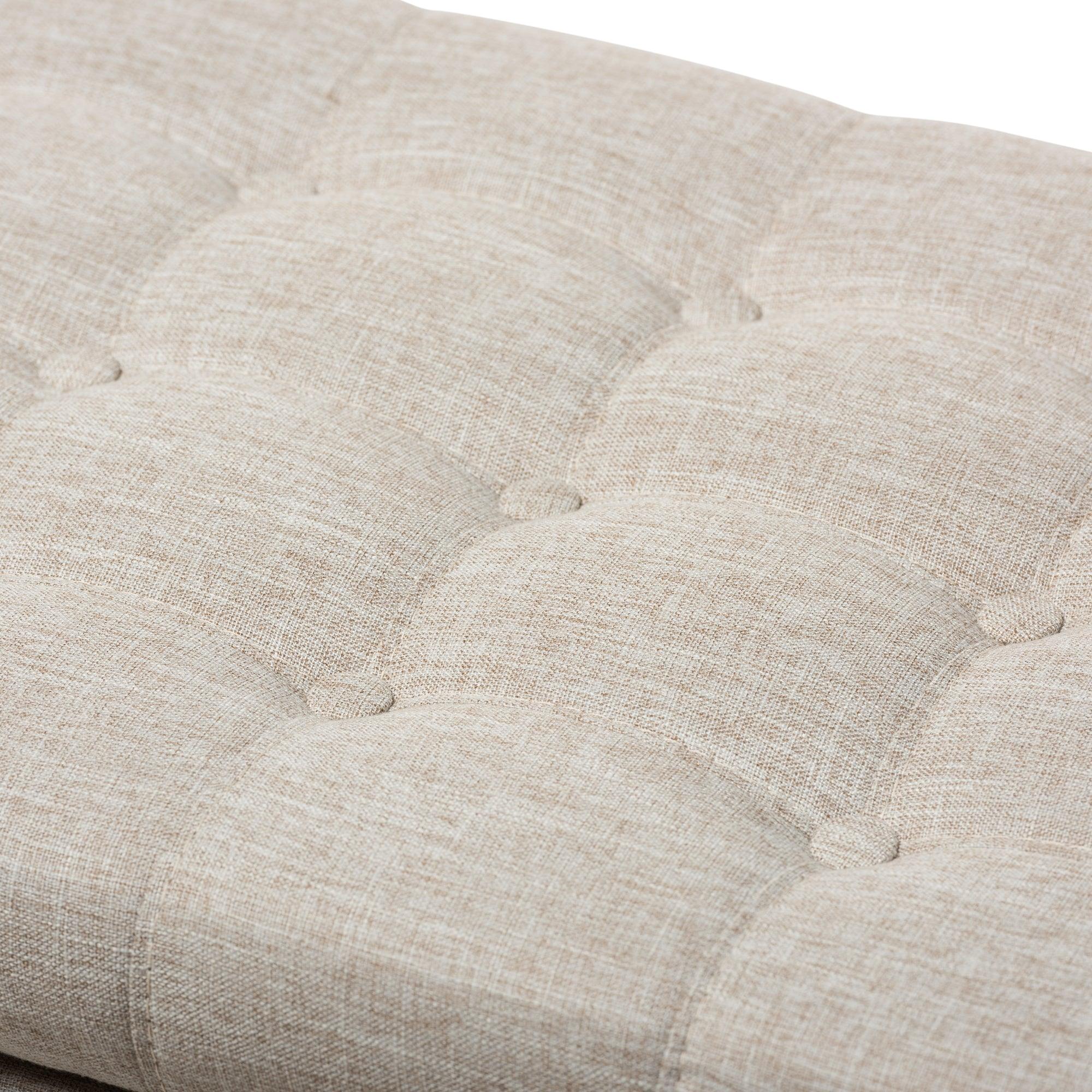 Kaylee Modern Classic Fabric Upholstered Button-Tufting Storage Ottoman