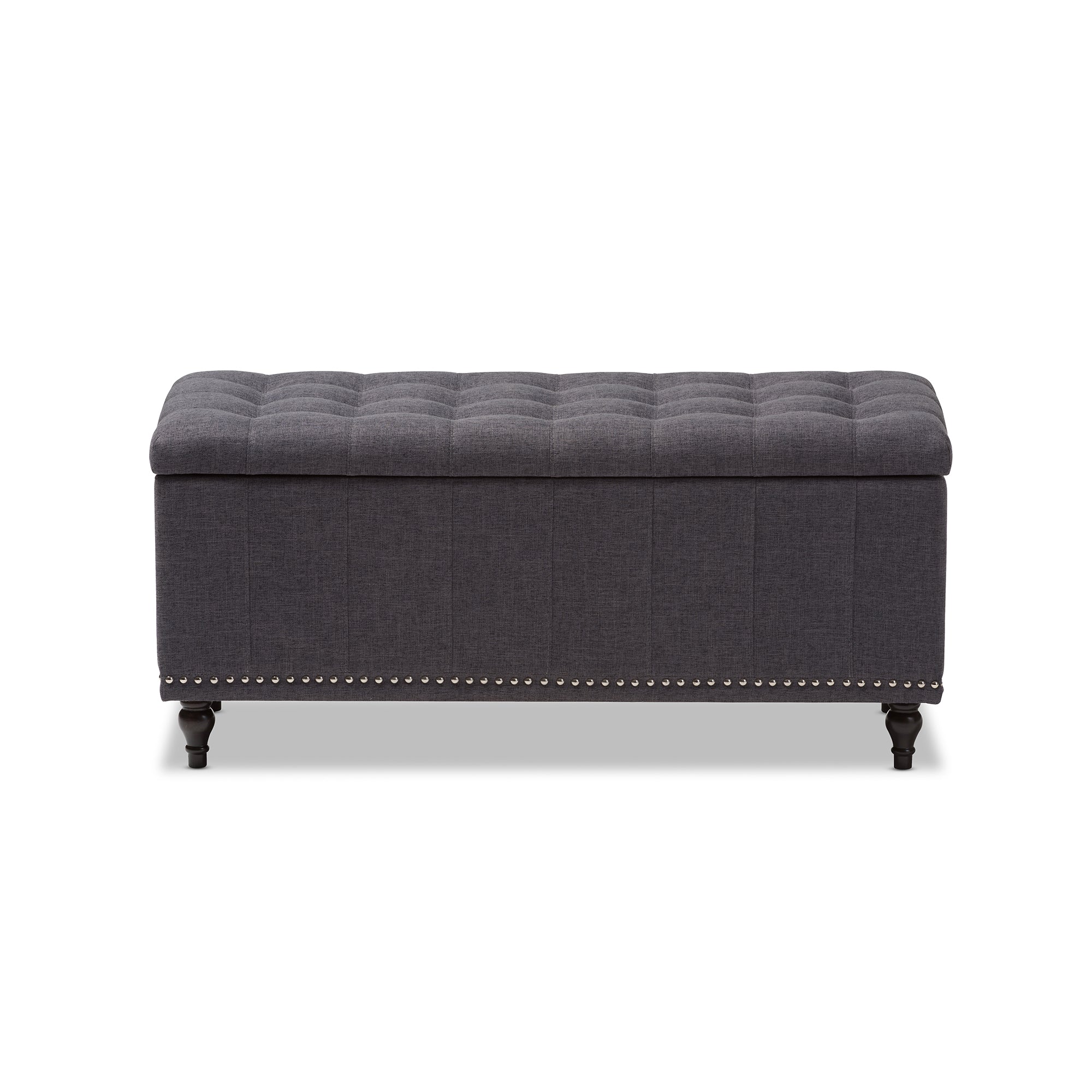 Kaylee Modern Classic Fabric Upholstered Button-Tufting Storage Ottoman