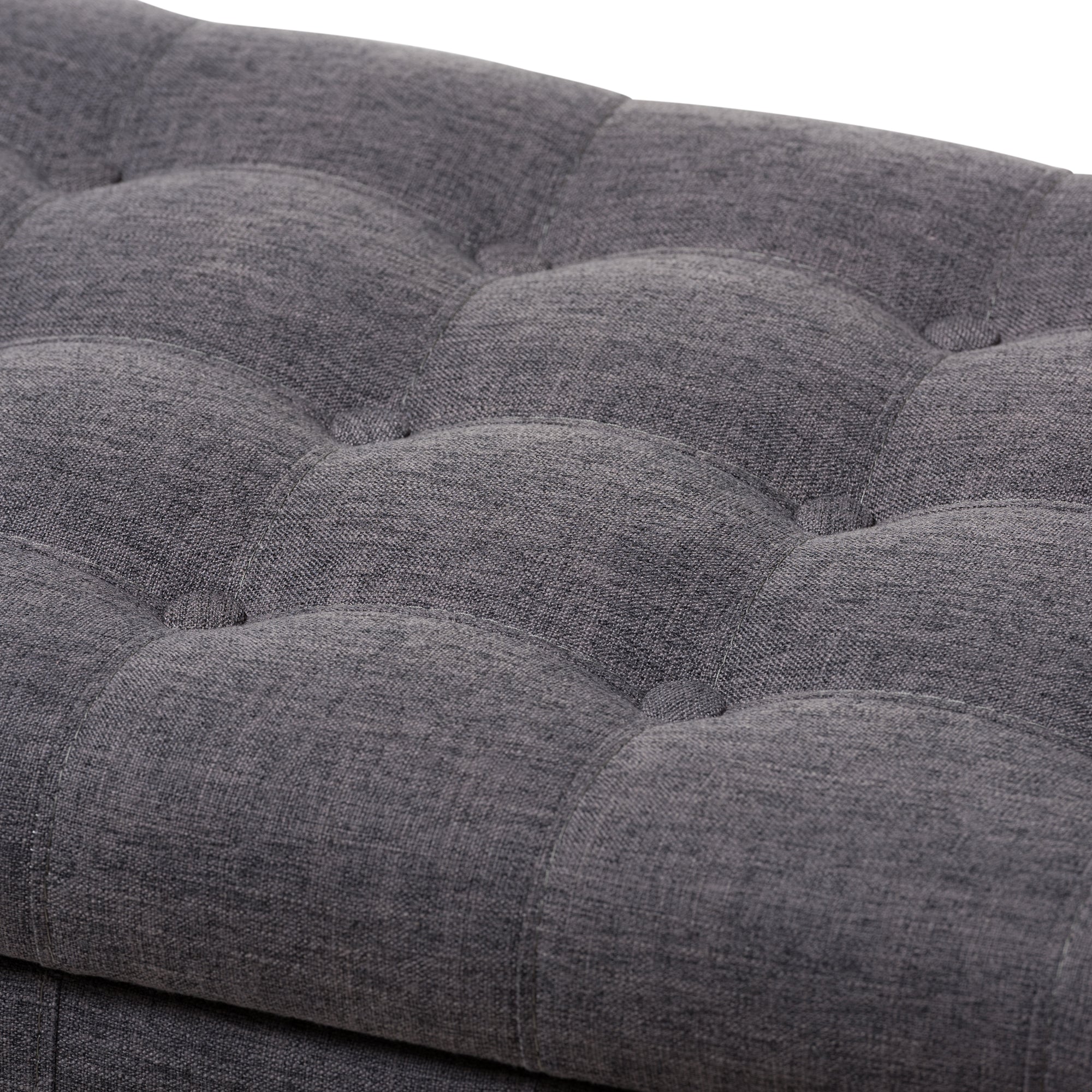 Kaylee Modern Classic Fabric Upholstered Button-Tufting Storage Ottoman