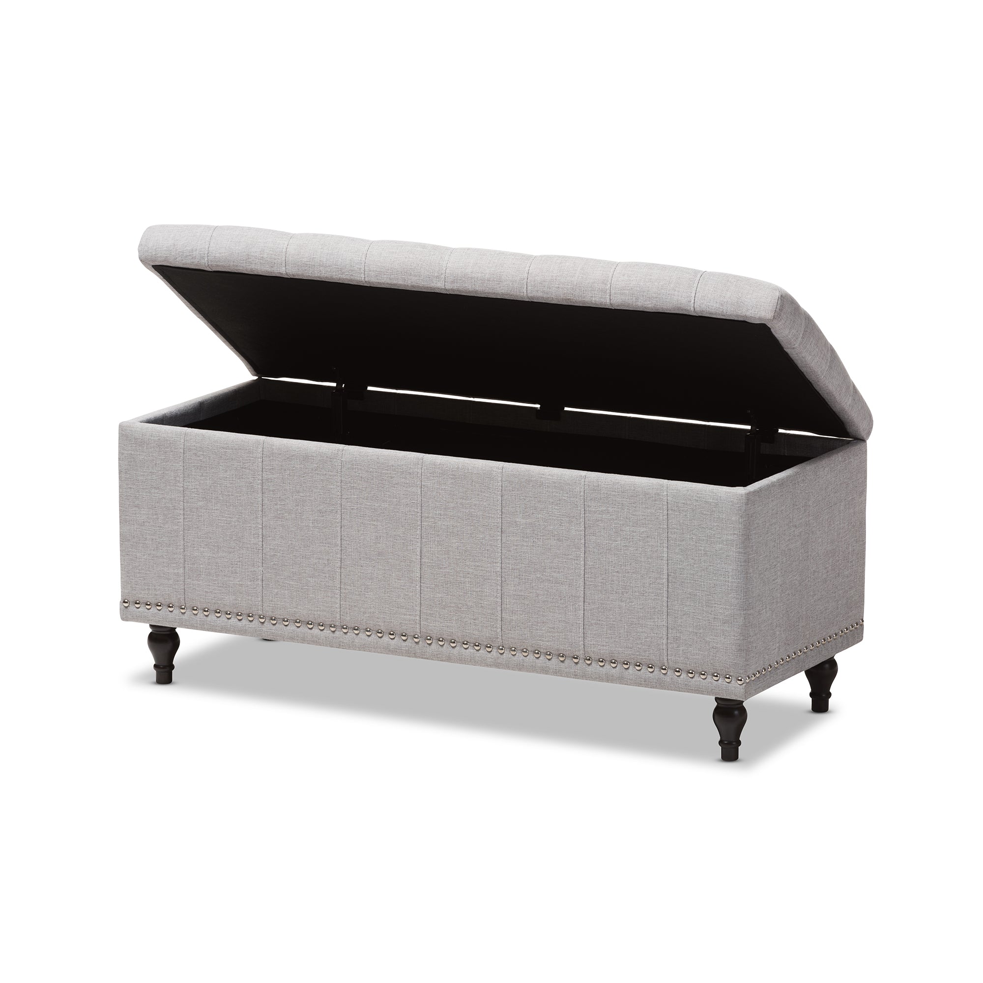 Kaylee Modern Classic Fabric Upholstered Button-Tufting Storage Ottoman