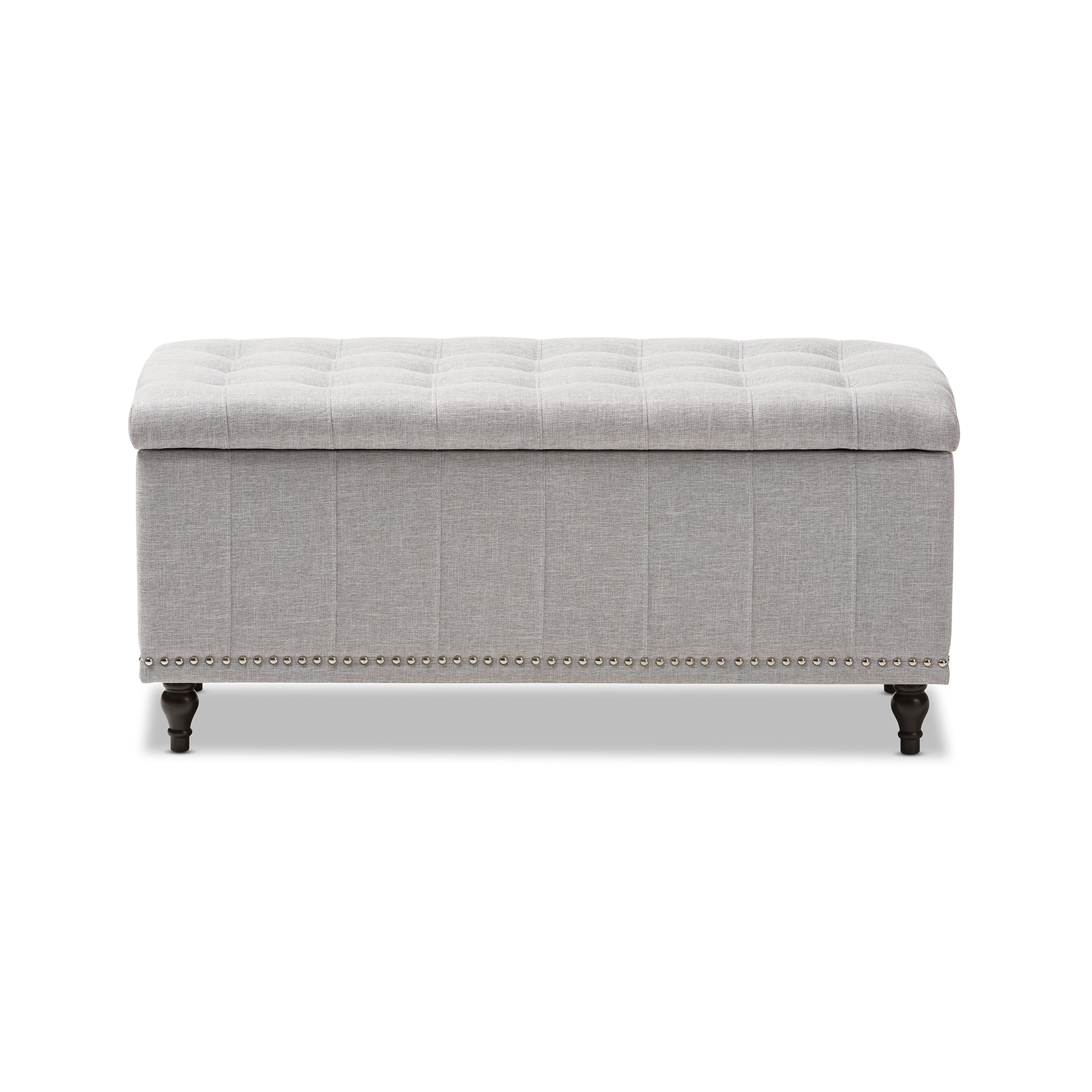 Kaylee Modern Classic Fabric Upholstered Button-Tufting Storage Ottoman