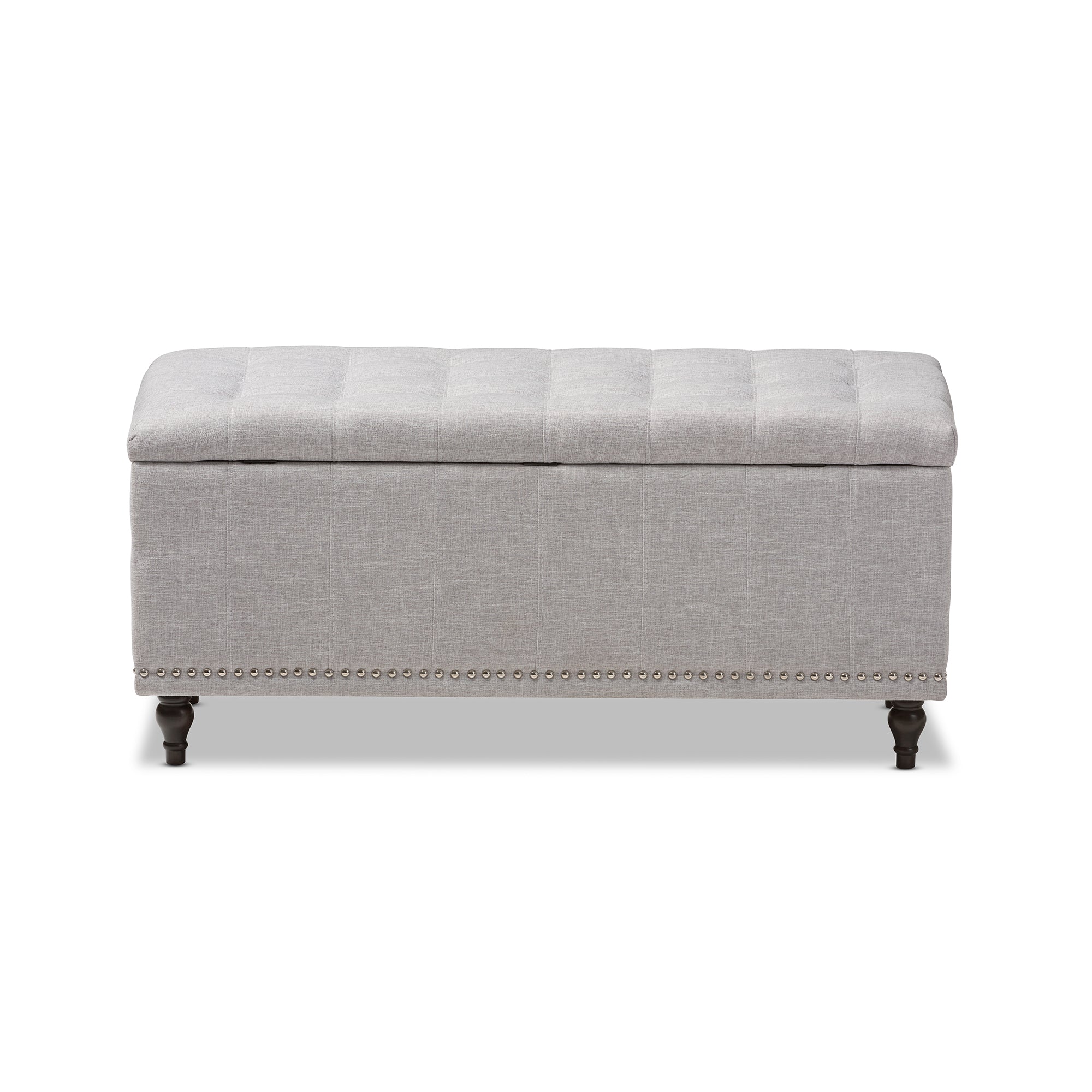 Kaylee Modern Classic Fabric Upholstered Button-Tufting Storage Ottoman