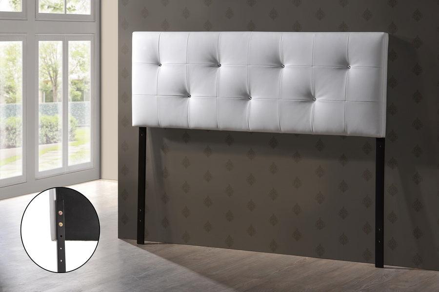 Dalini Modern and Contemporary Faux Leather Headboard