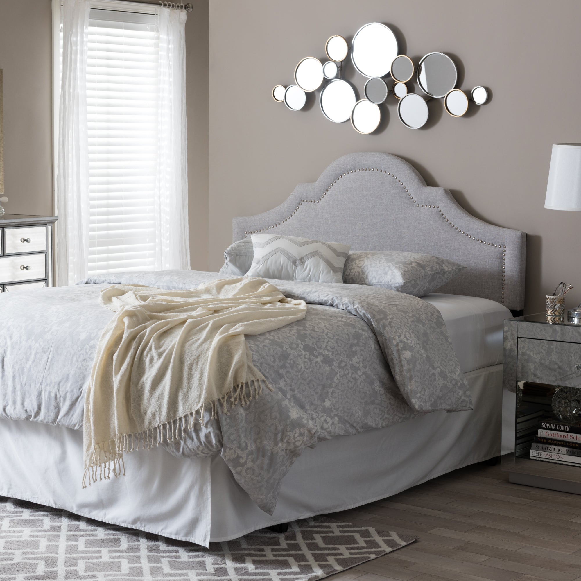 Rita Modern and Contemporary Fabric Upholstered Headboard
