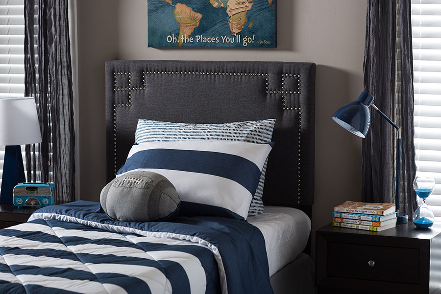 Geneva Modern and Contemporary Fabric Upholstered Headboard