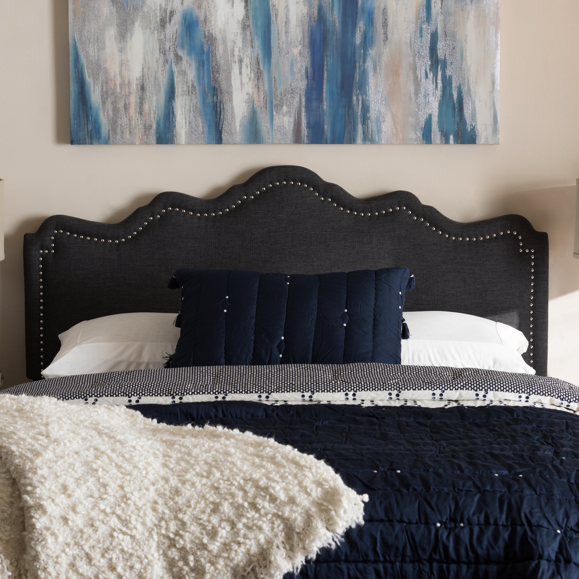 Nadeen Modern and Contemporary Fabric Headboard