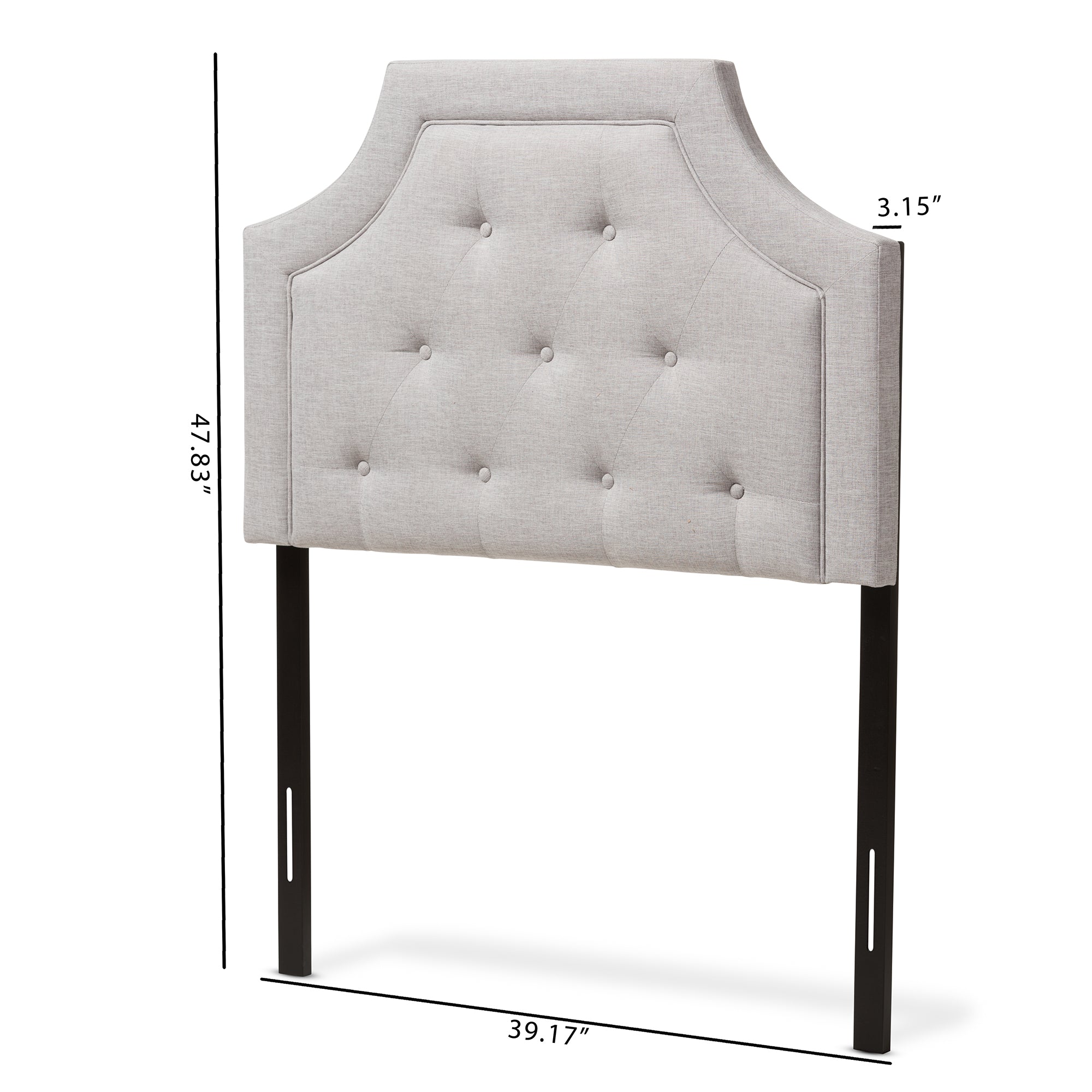 Mars Modern and Contemporary Fabric Headboard