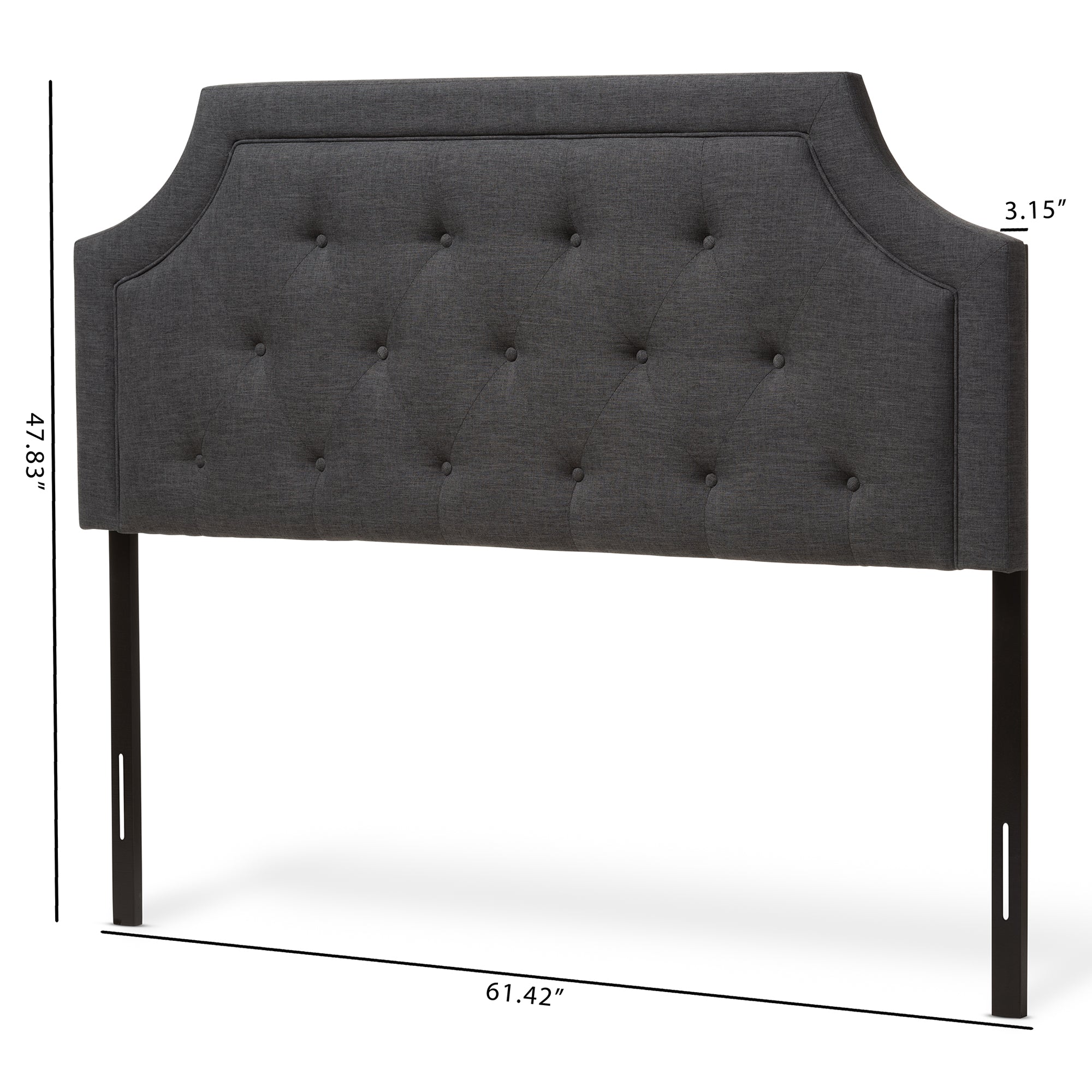 Mars Modern and Contemporary Fabric Headboard