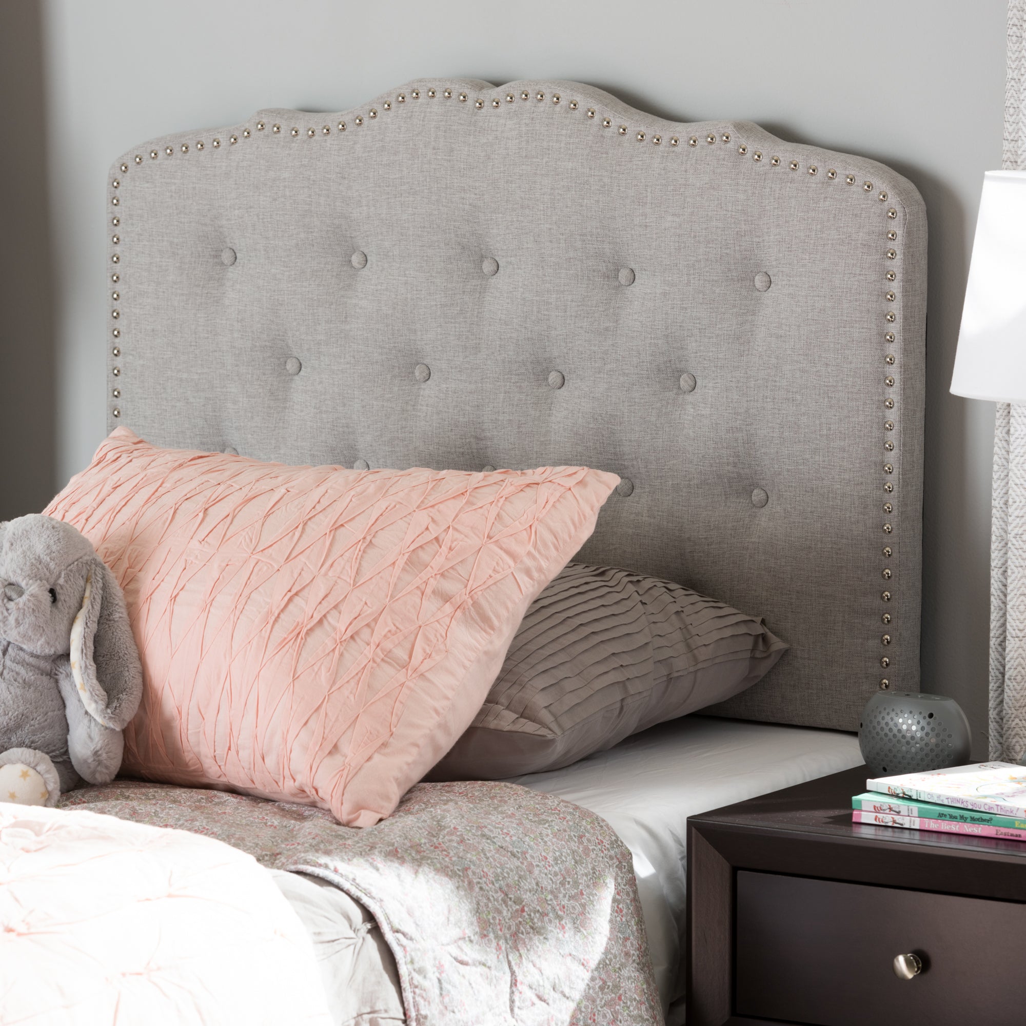 Lucy Modern and Contemporary Fabric Headboard