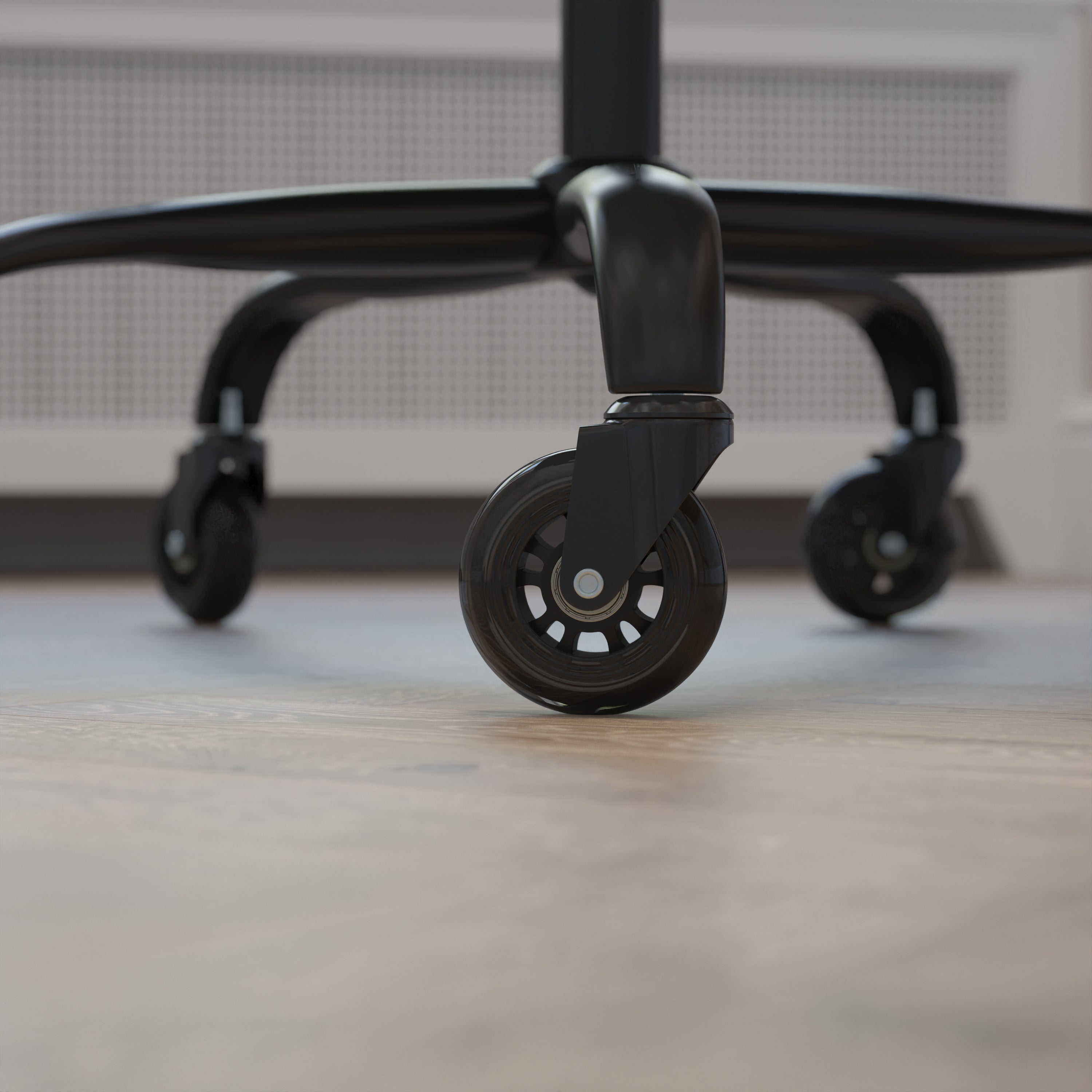 Set of 5 Non-Marring Polyurethane Replacement Wheels with Ball Bearing Motion for Gaming and Home Office Chairs