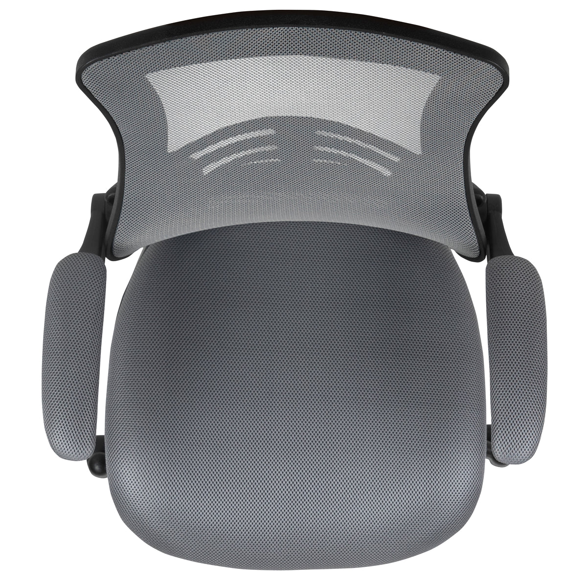 Mid-Back Mesh Ergonomic Drafting Chair with Adjustable Foot Ring and Flip-Up Arms