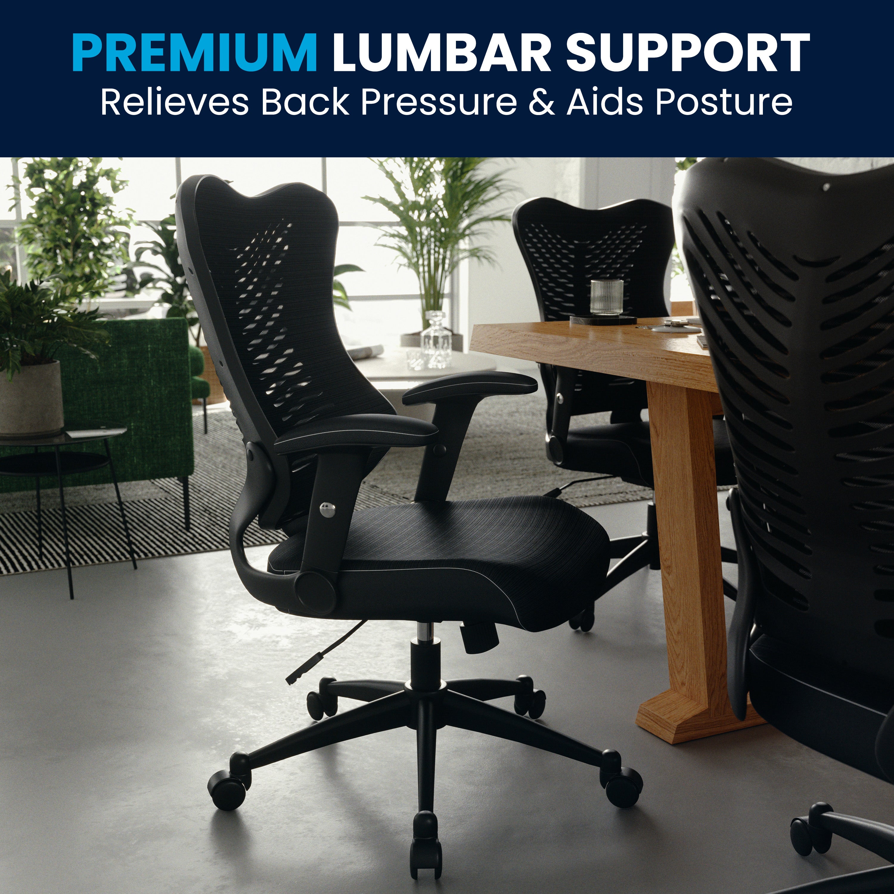 High Back Designer Mesh Executive Swivel Ergonomic Office Chair with Adjustable Arms
