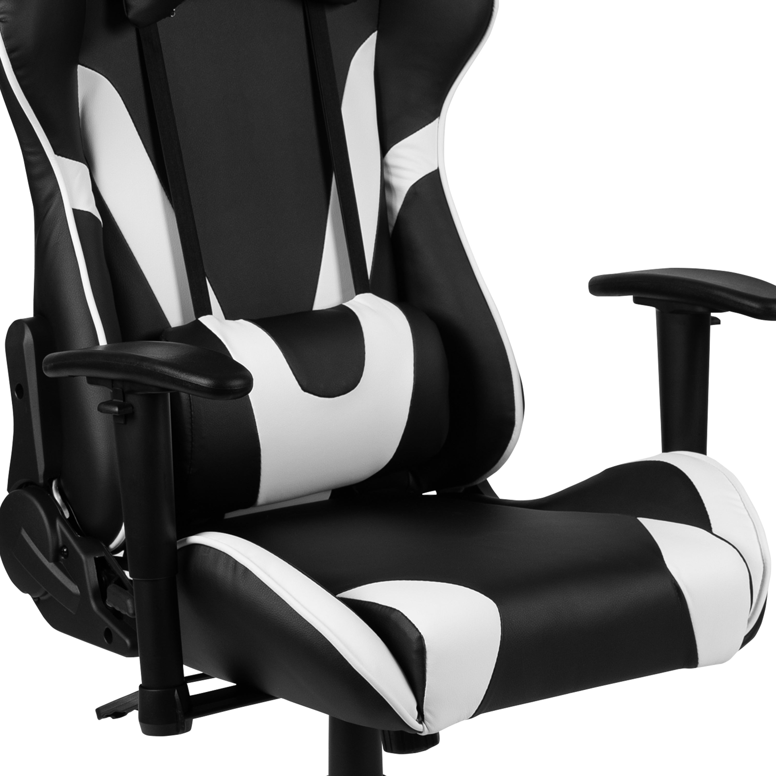 Gaming Desk and Reclining Gaming Chair Set with Cup Holder, Headphone Hook, and Monitor/Smartphone Stand