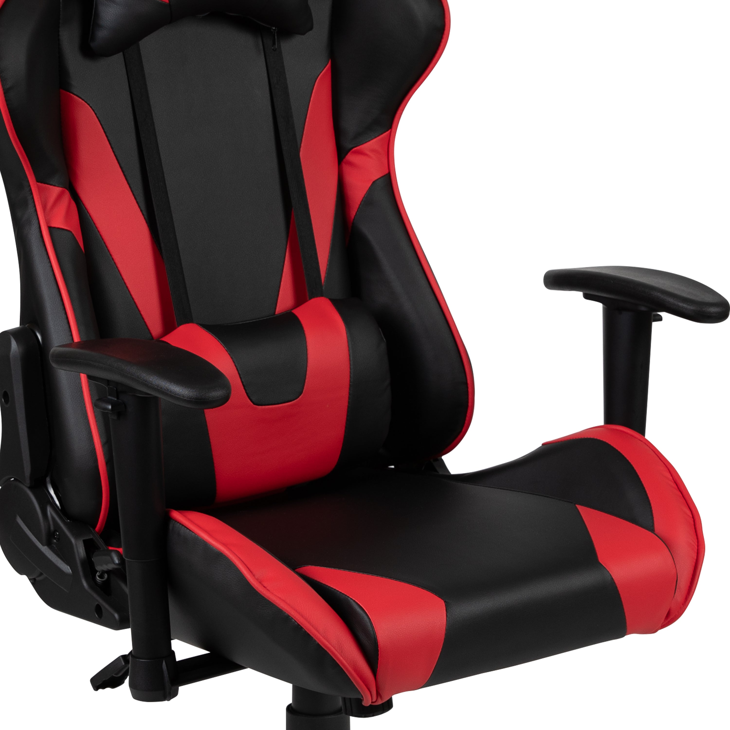 Gaming Desk and Reclining Gaming Chair Set with Cup Holder, Headphone Hook, and Monitor/Smartphone Stand