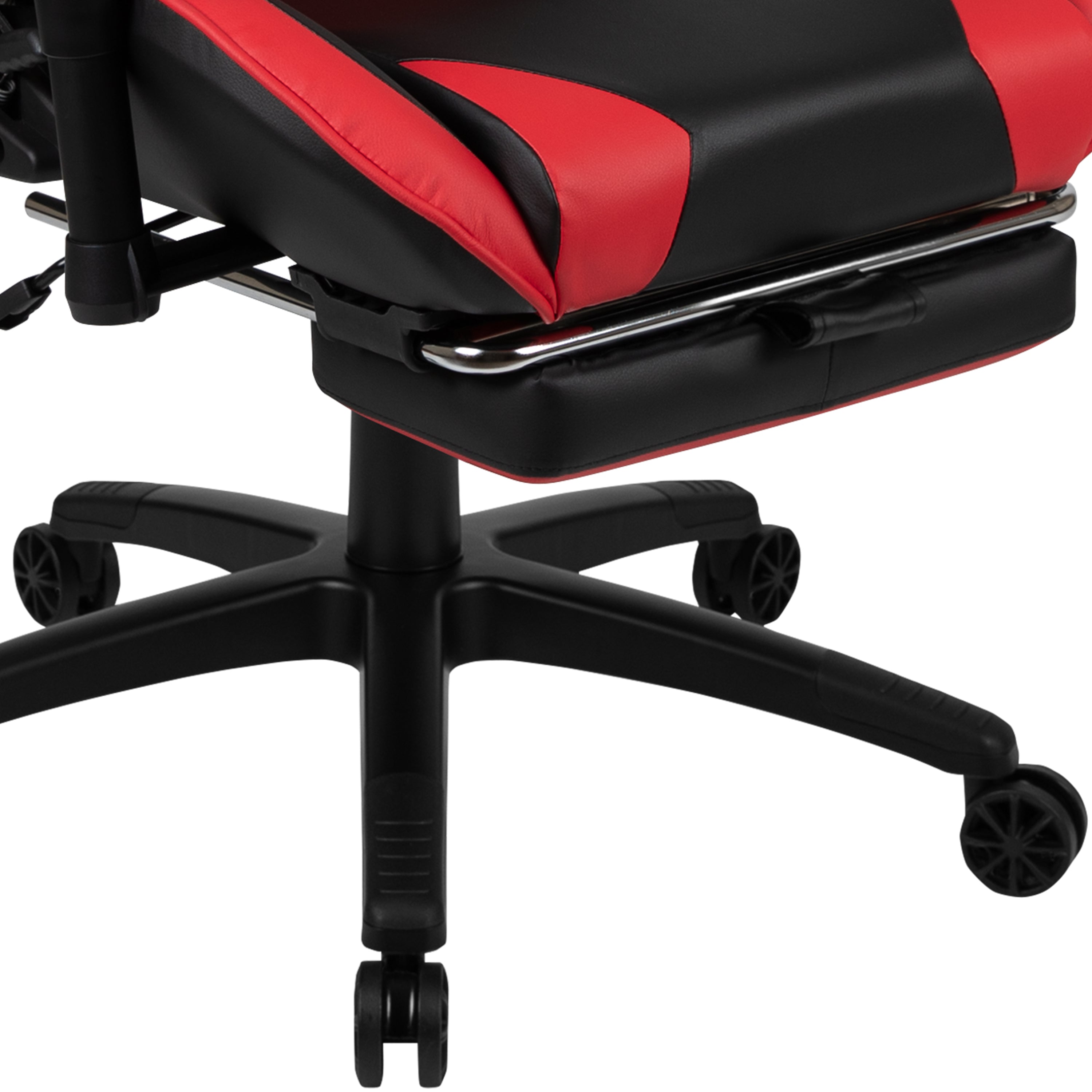 Gaming Desk and Footrest Reclining Gaming Chair Set with Cup Holder and Headphone Hook