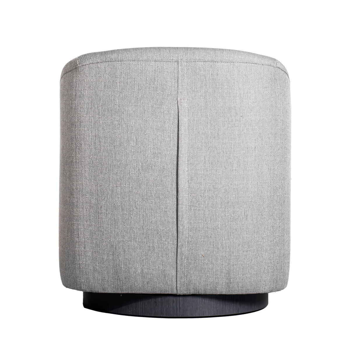 Landon Club Style Commercial Barrel Accent Armchair with 360 Degree Swivel Metal Base and Sloped Armrests