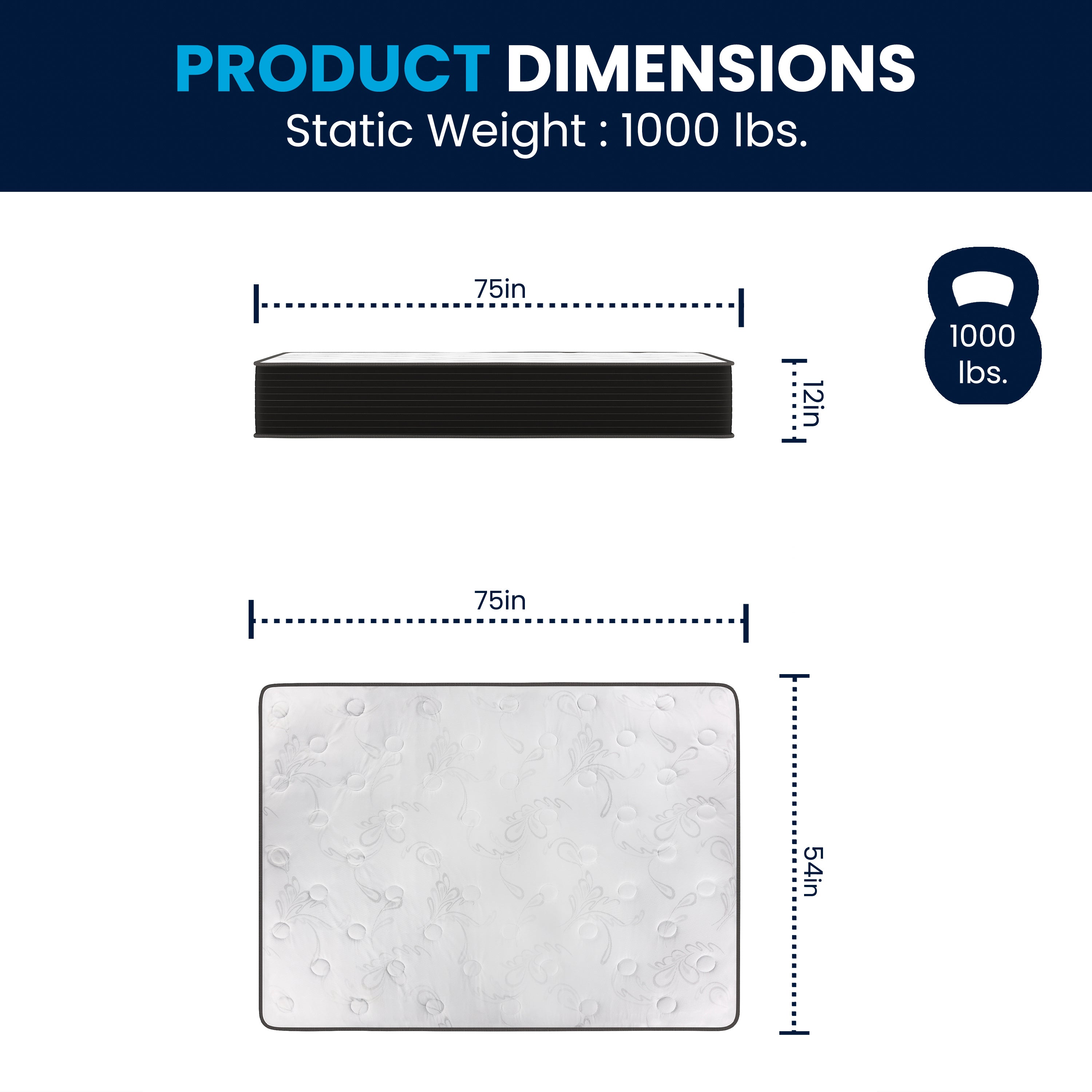 Dream Cooling Gel 12 Inch CertiPUR-US Certified Foam and Pocket Spring Hybrid Mattress, Mattress in a Box