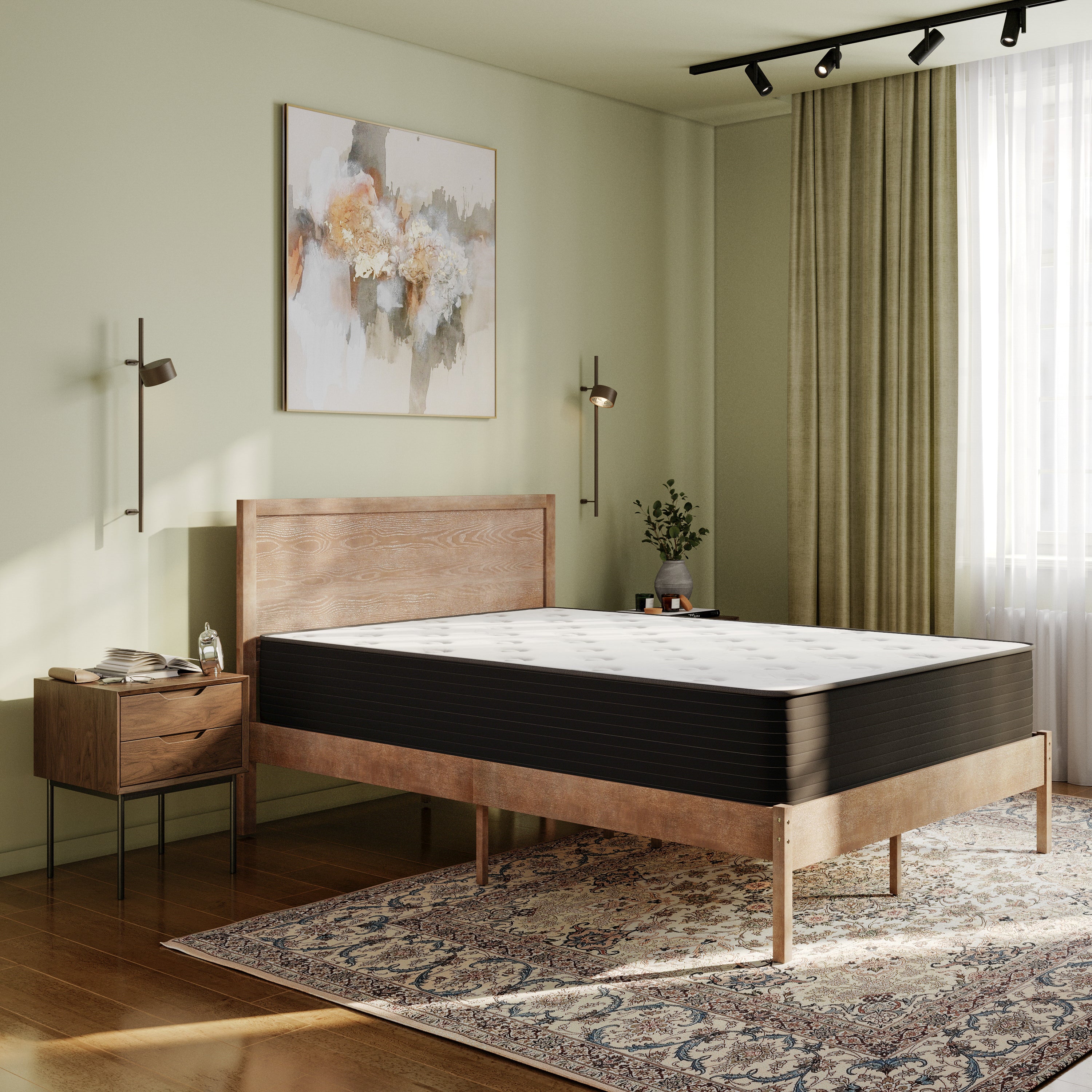 Dream Cooling Gel 12 Inch CertiPUR-US Certified Foam and Pocket Spring Hybrid Mattress, Mattress in a Box